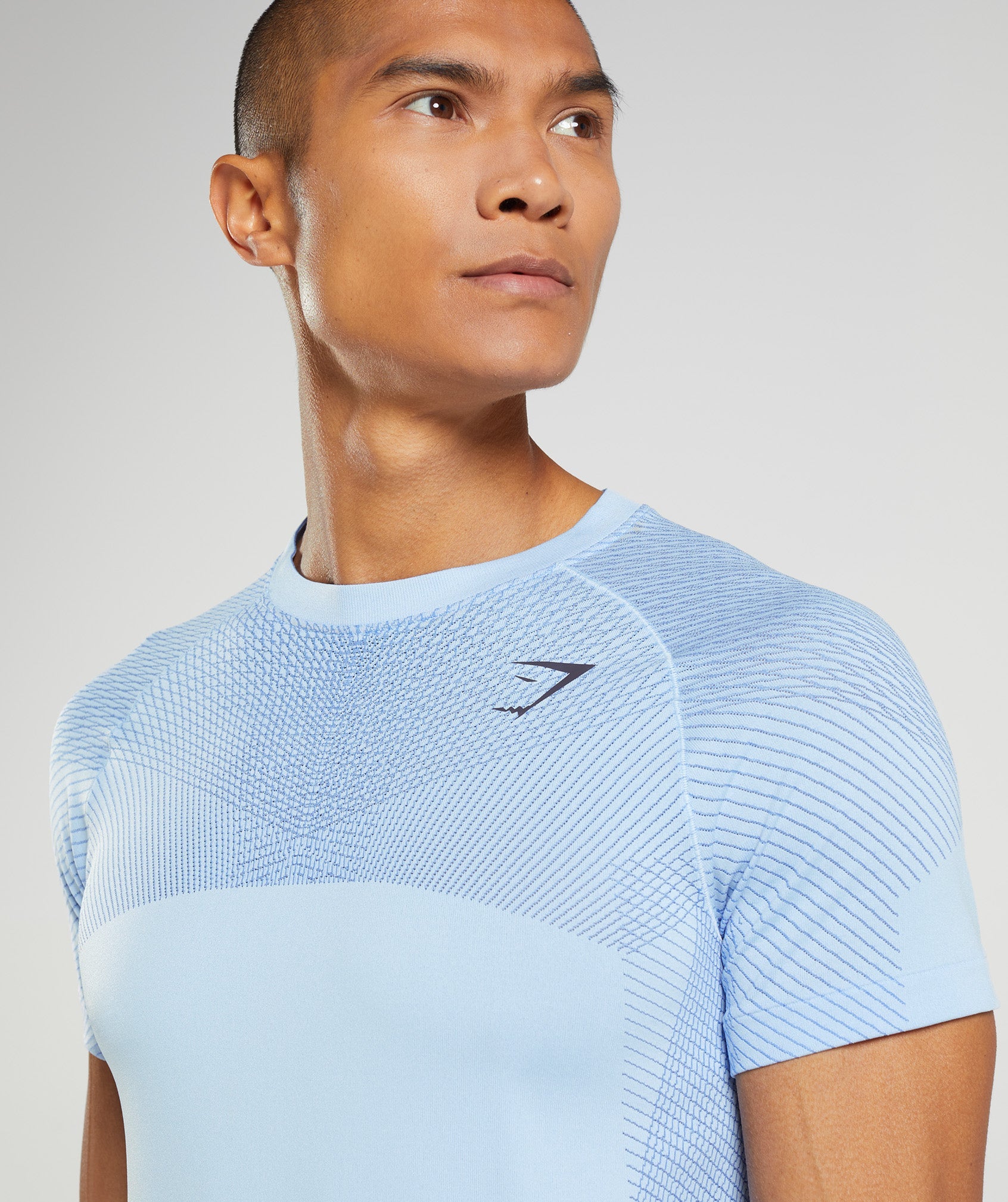 Blue Men's Gymshark Apex Seamless T Shirts | WDKIVE-039