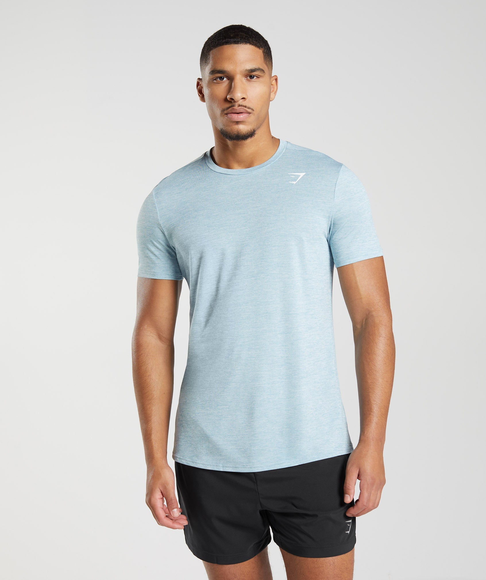 Blue Men\'s Gymshark Arrival T Shirts | RHBGJF-817