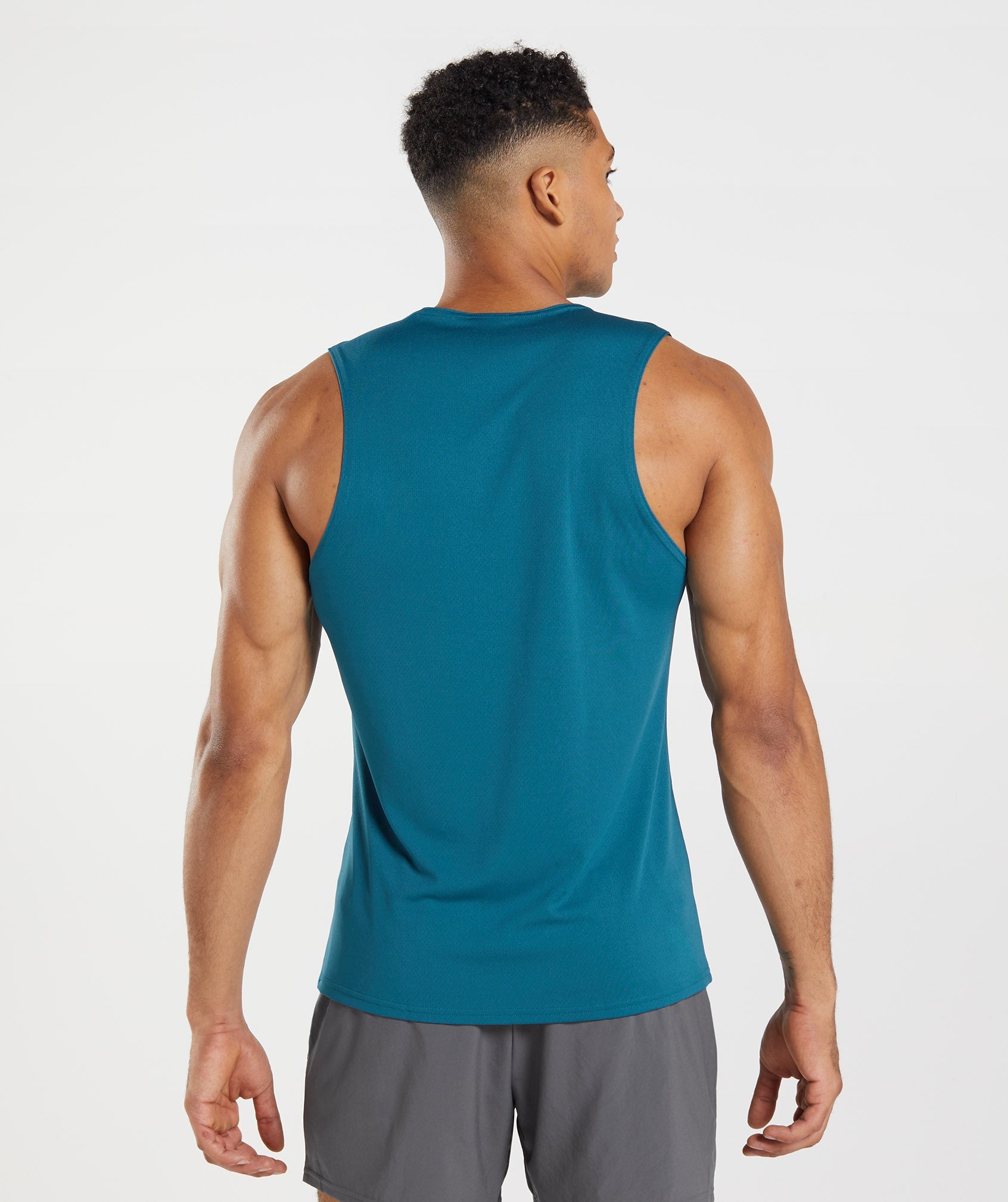 Blue Men's Gymshark Arrival Tanks | LCRYMQ-052