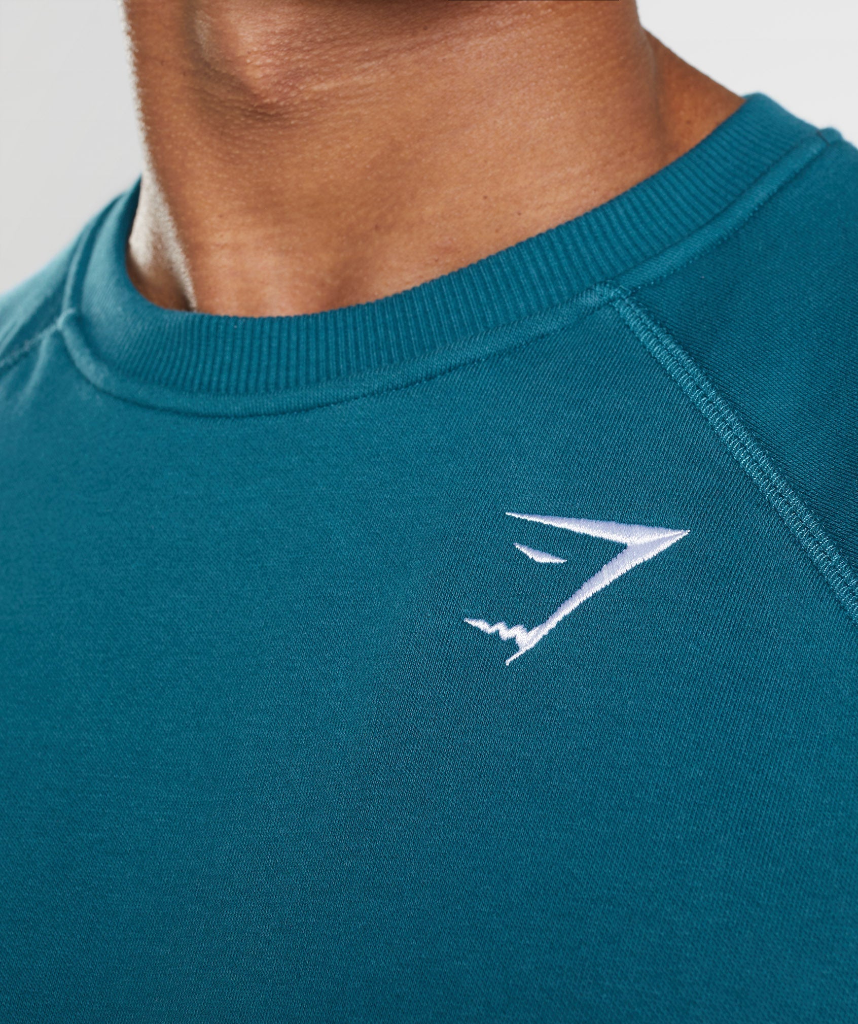 Blue Men's Gymshark Crest Sweatshirts | RMHUNI-584