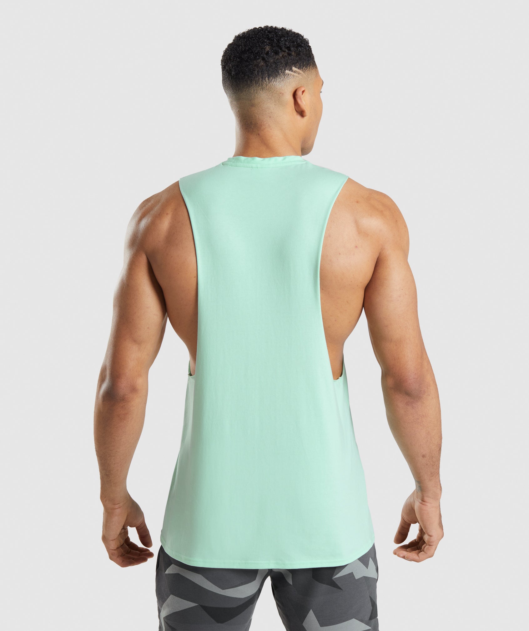 Blue Men's Gymshark Critical Drop Arm Tanks | LJYAIW-165