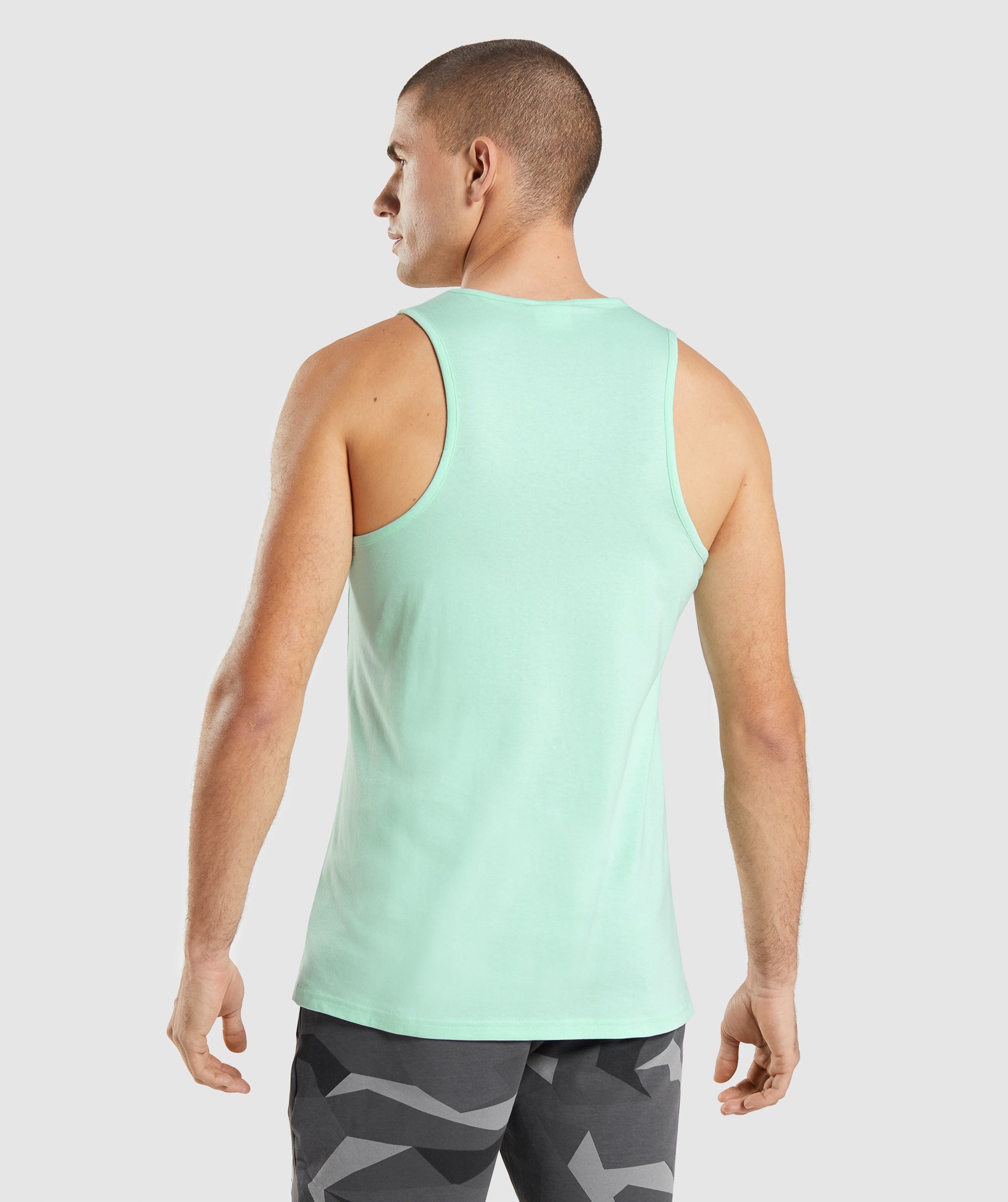 Blue Men's Gymshark Critical Tanks | ANSRDI-635