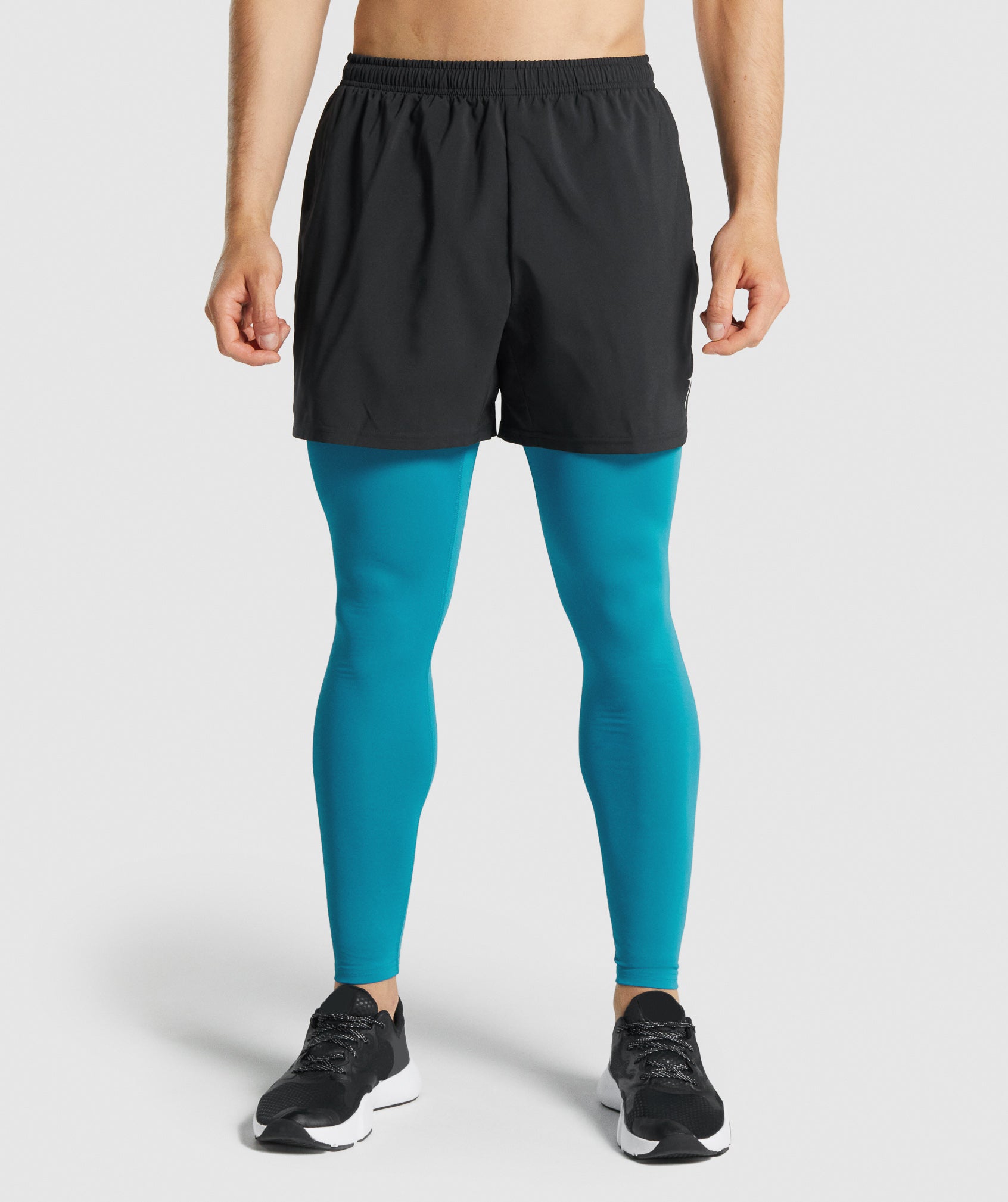 Blue Men's Gymshark Element Baselayer Leggings | MILYRO-019