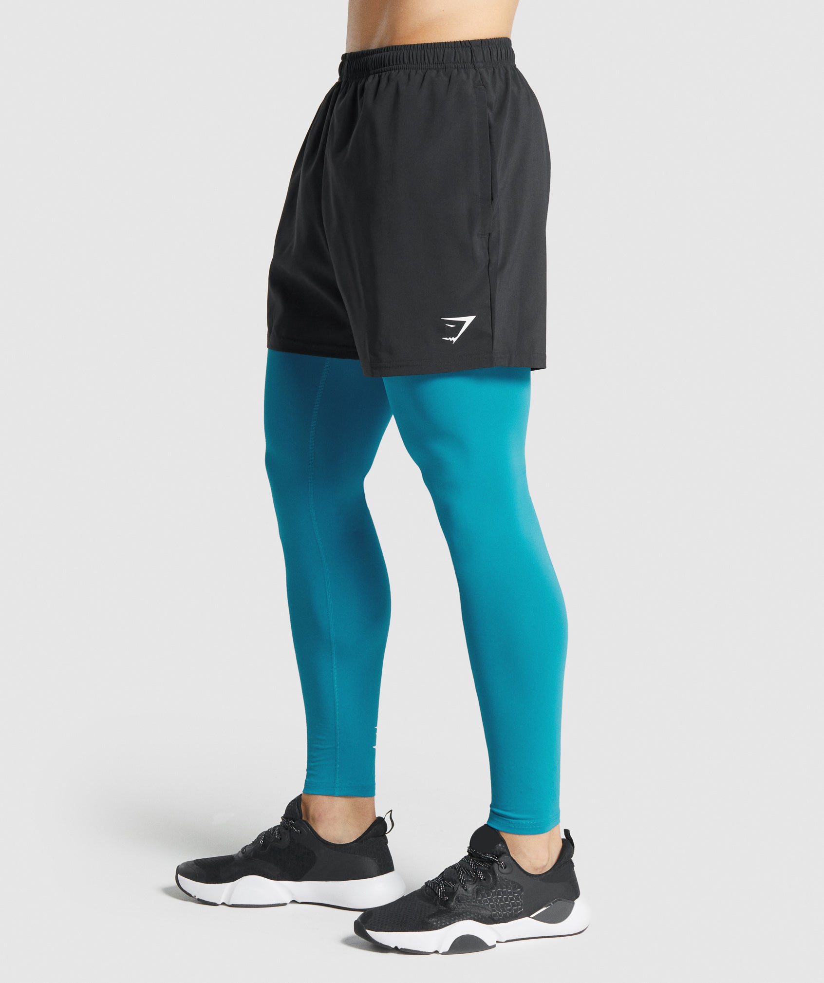 Blue Men's Gymshark Element Baselayer Leggings | MILYRO-019