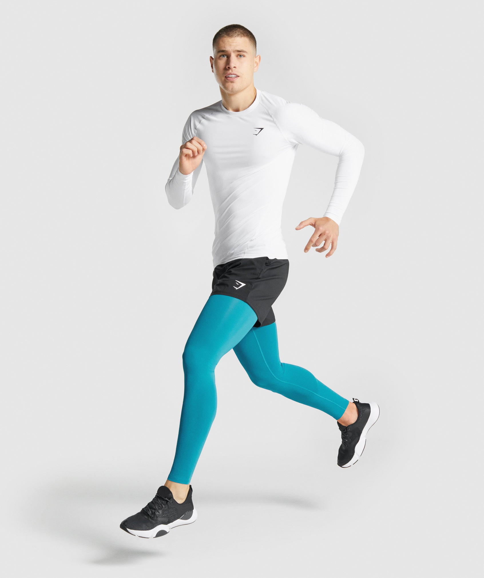 Blue Men's Gymshark Element Baselayer Leggings | MILYRO-019