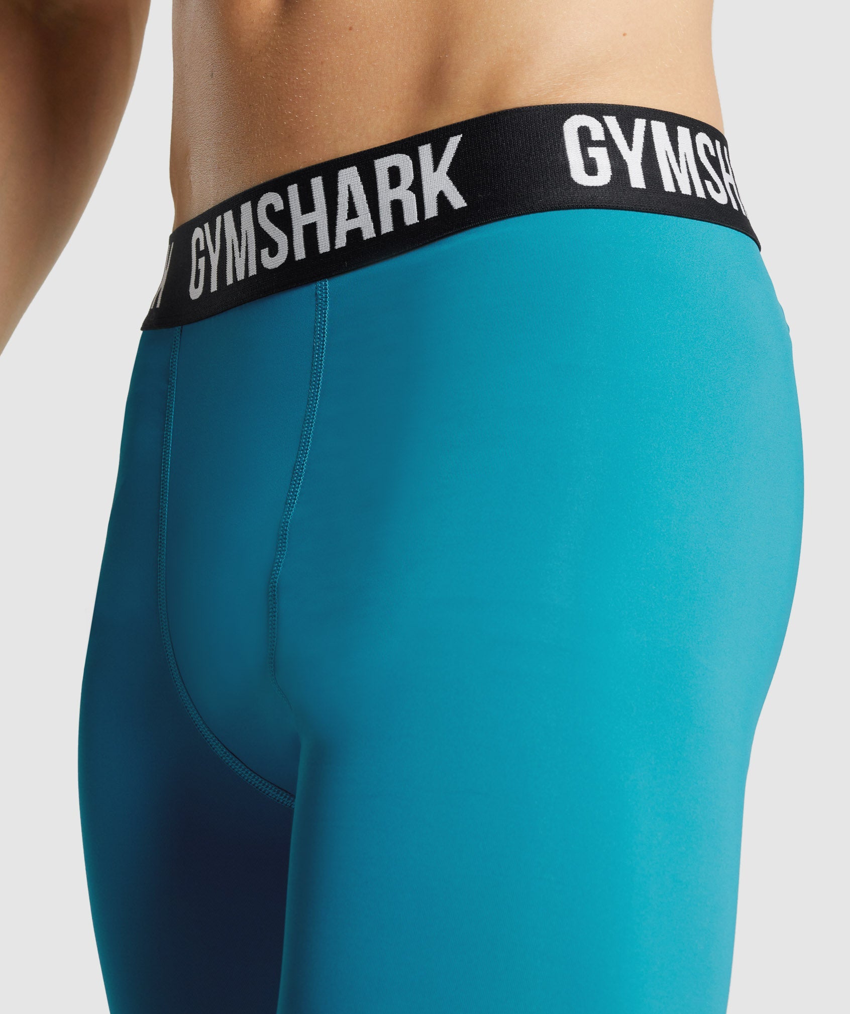 Blue Men's Gymshark Element Baselayer Leggings | MILYRO-019