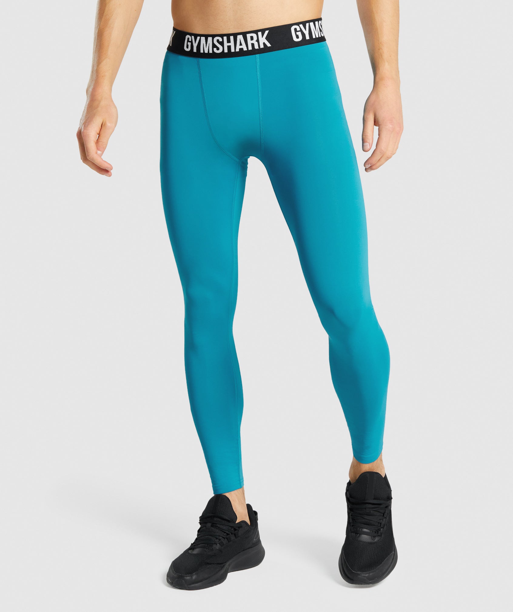 Blue Men\'s Gymshark Element Baselayer Leggings | MILYRO-019