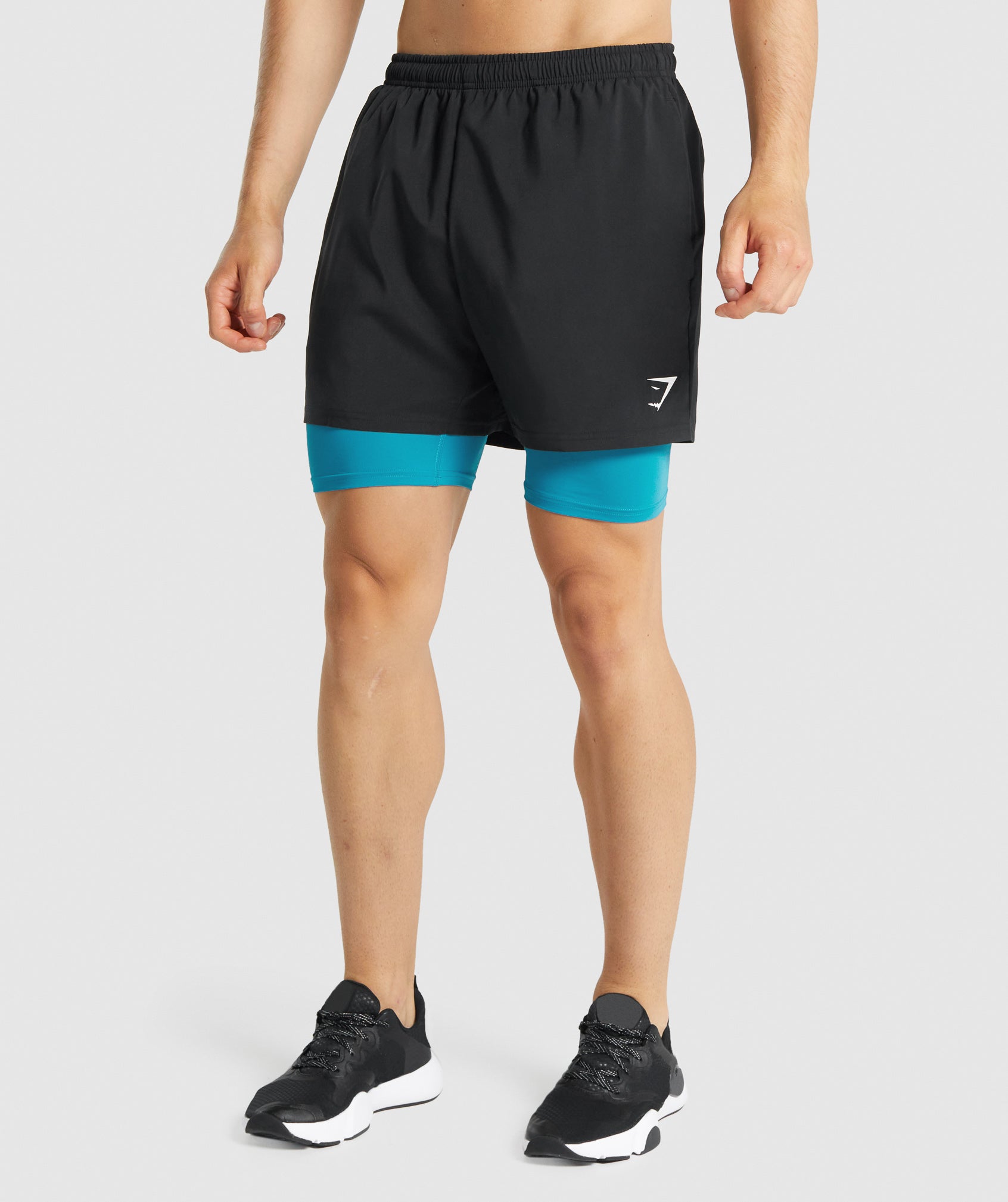 Blue Men's Gymshark Element Baselayer Shorts | AJVBEL-815