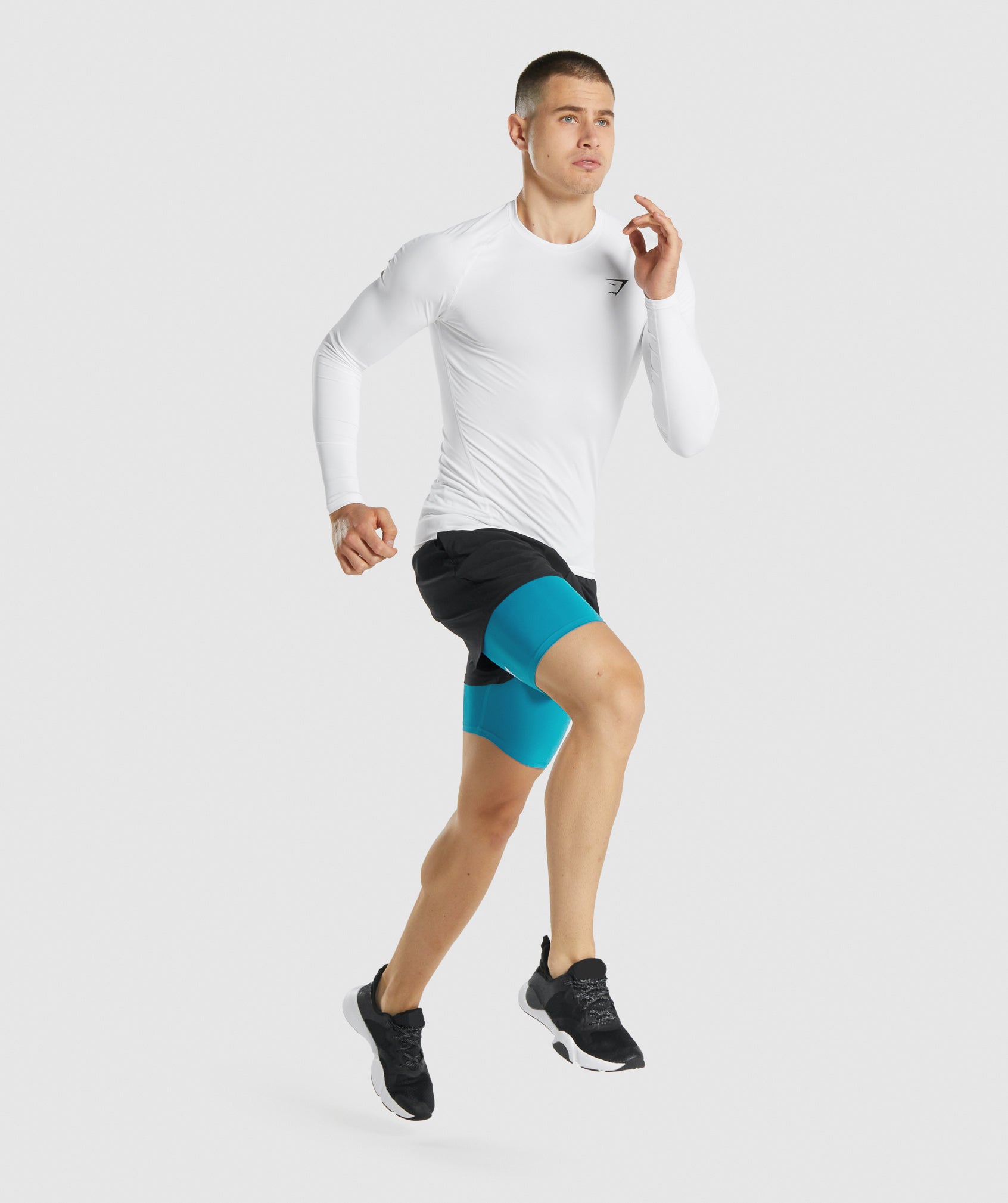 Blue Men's Gymshark Element Baselayer Shorts | AJVBEL-815