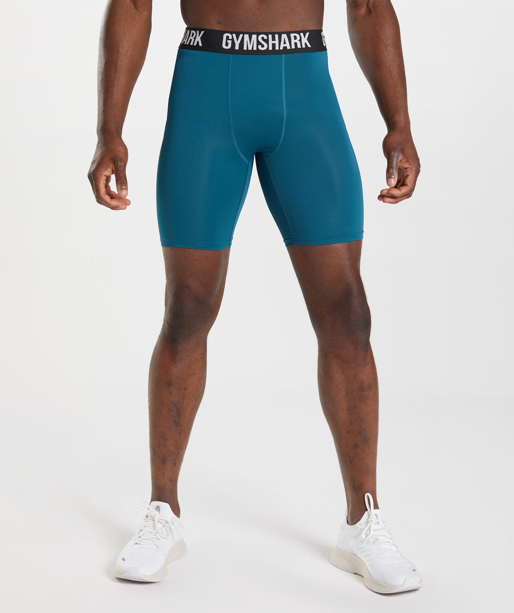 Blue Men\'s Gymshark Element Baselayer Shorts | HEAFRM-549