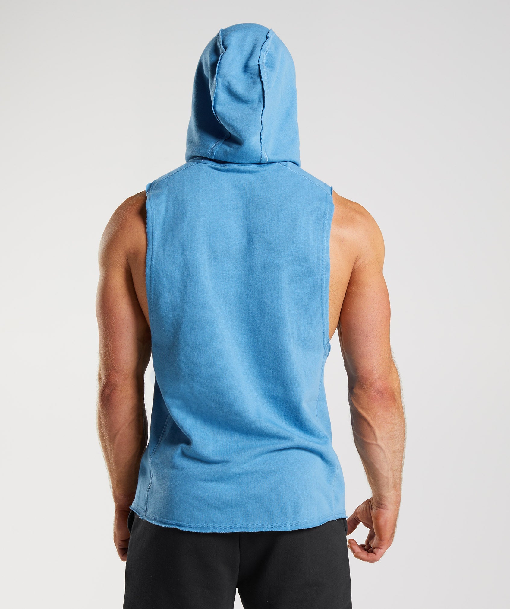 Blue Men's Gymshark Legacy Drop Arm Hoodie | RMQOPW-763