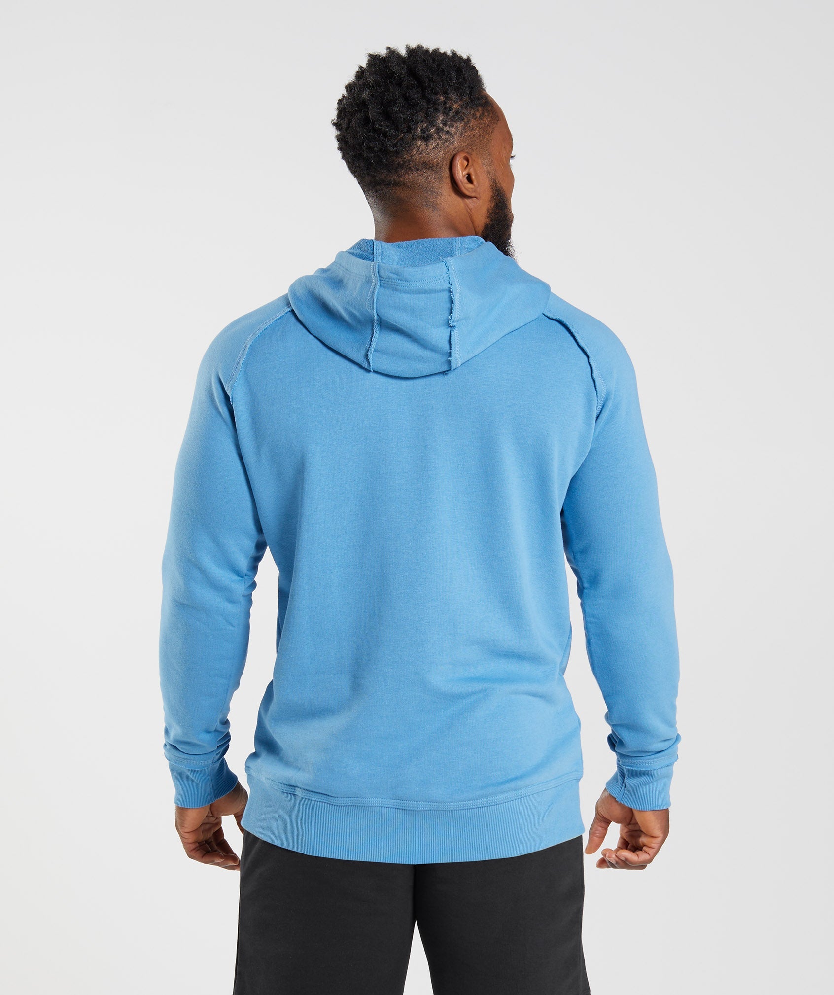 Blue Men's Gymshark Legacy Hoodie | JEPYWS-390