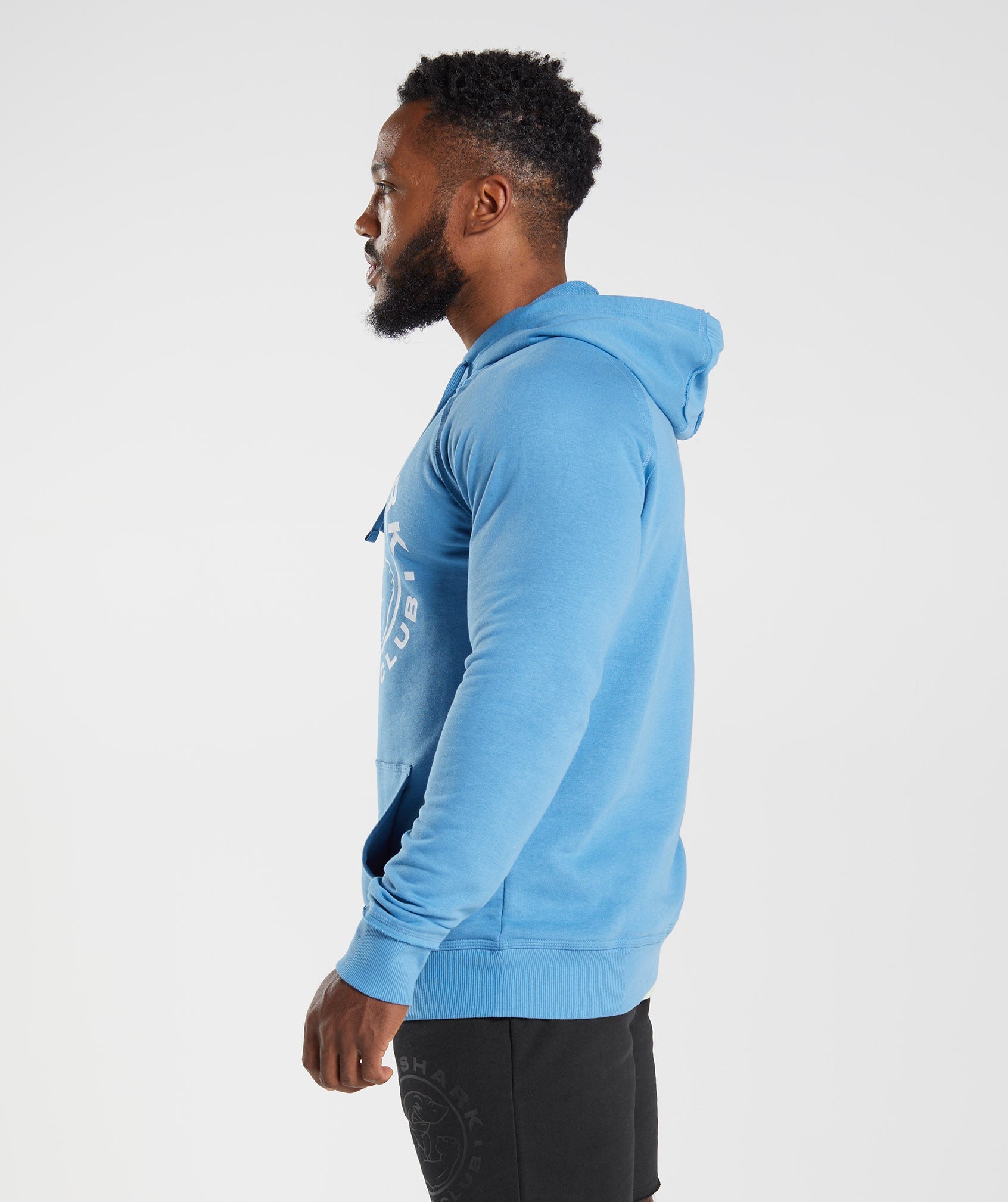 Blue Men's Gymshark Legacy Hoodie | JEPYWS-390