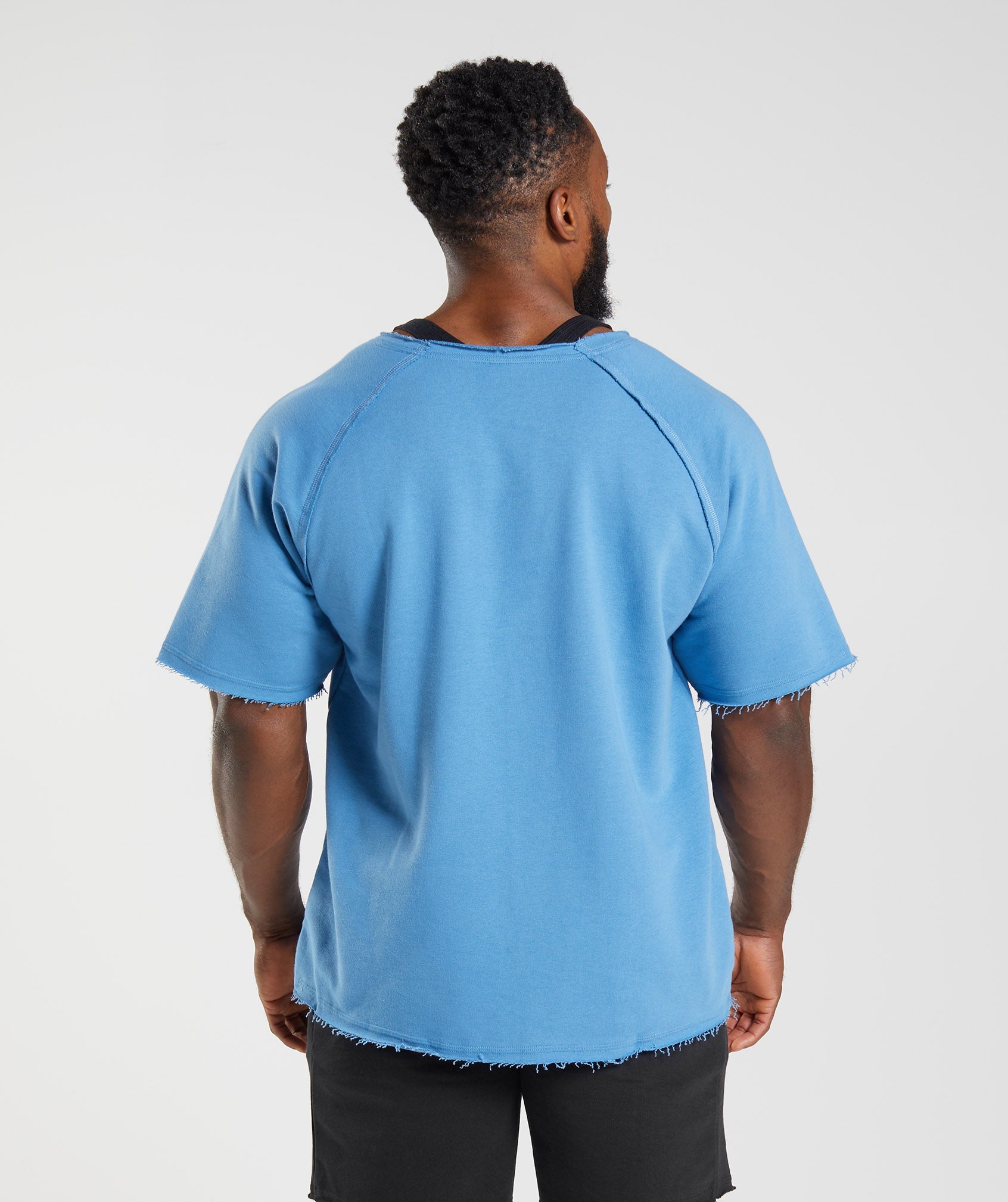 Blue Men's Gymshark Legacy Rag Tops | JZNUPX-642