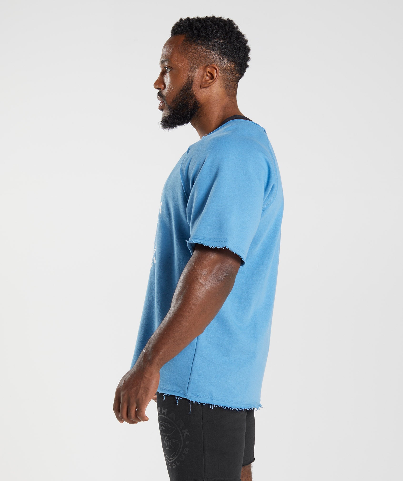 Blue Men's Gymshark Legacy Rag Tops | JZNUPX-642