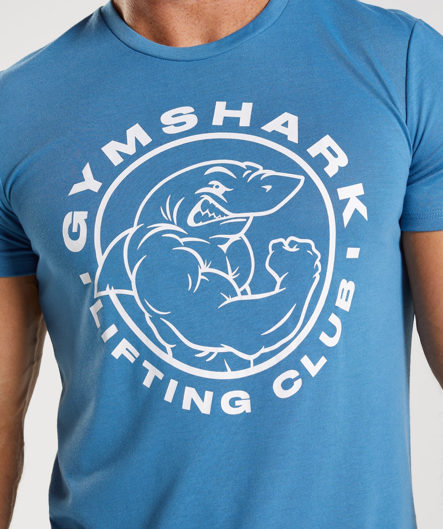 Blue Men's Gymshark Legacy T Shirts | DNSLVA-635