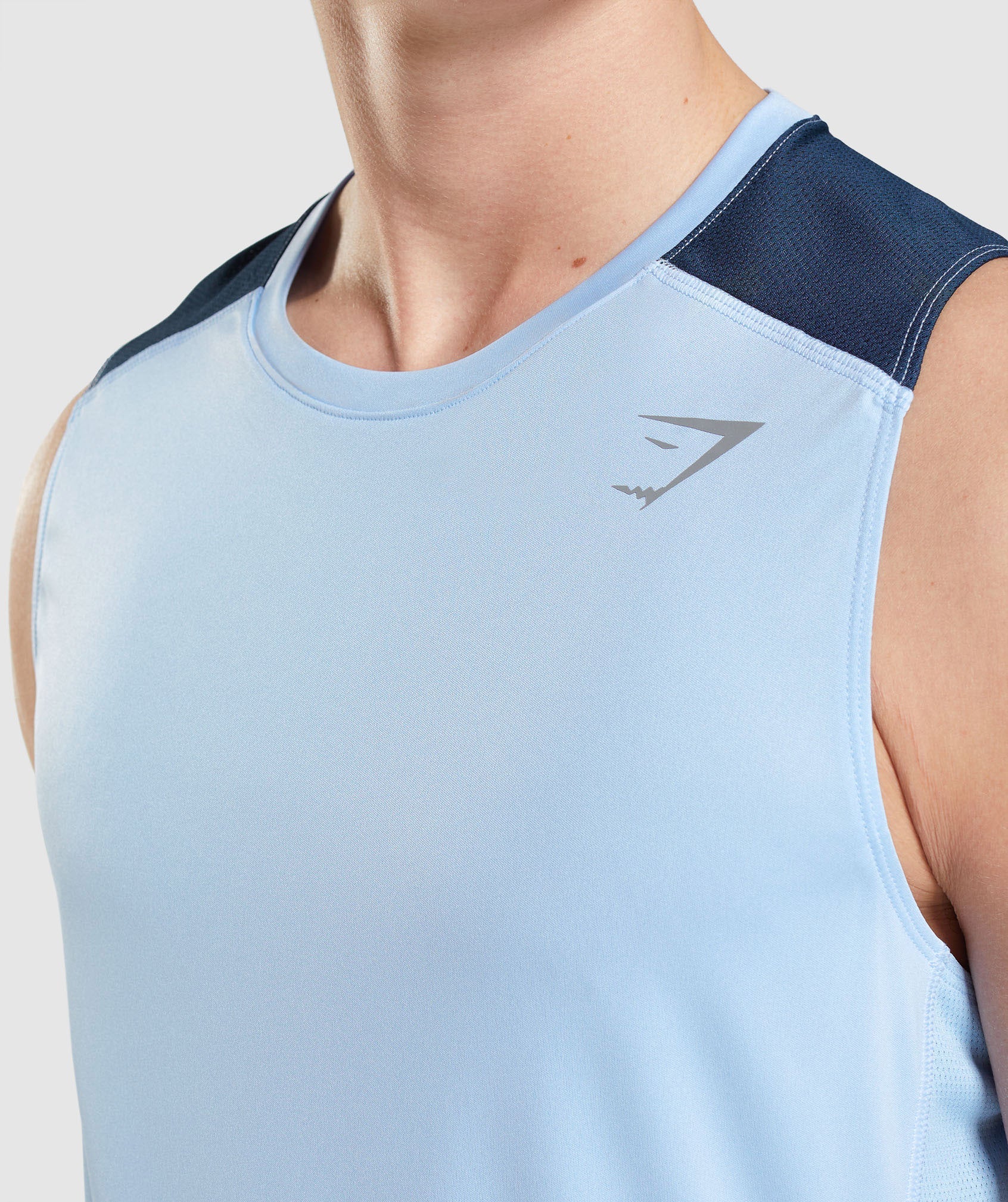 Blue Men's Gymshark Speed Evolve Tanks | RITOFC-146