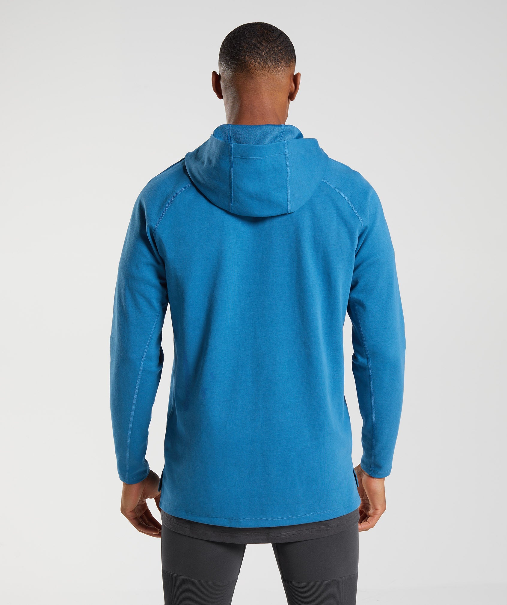 Blue Men's Gymshark Studio Hoodie | DUPFJS-029