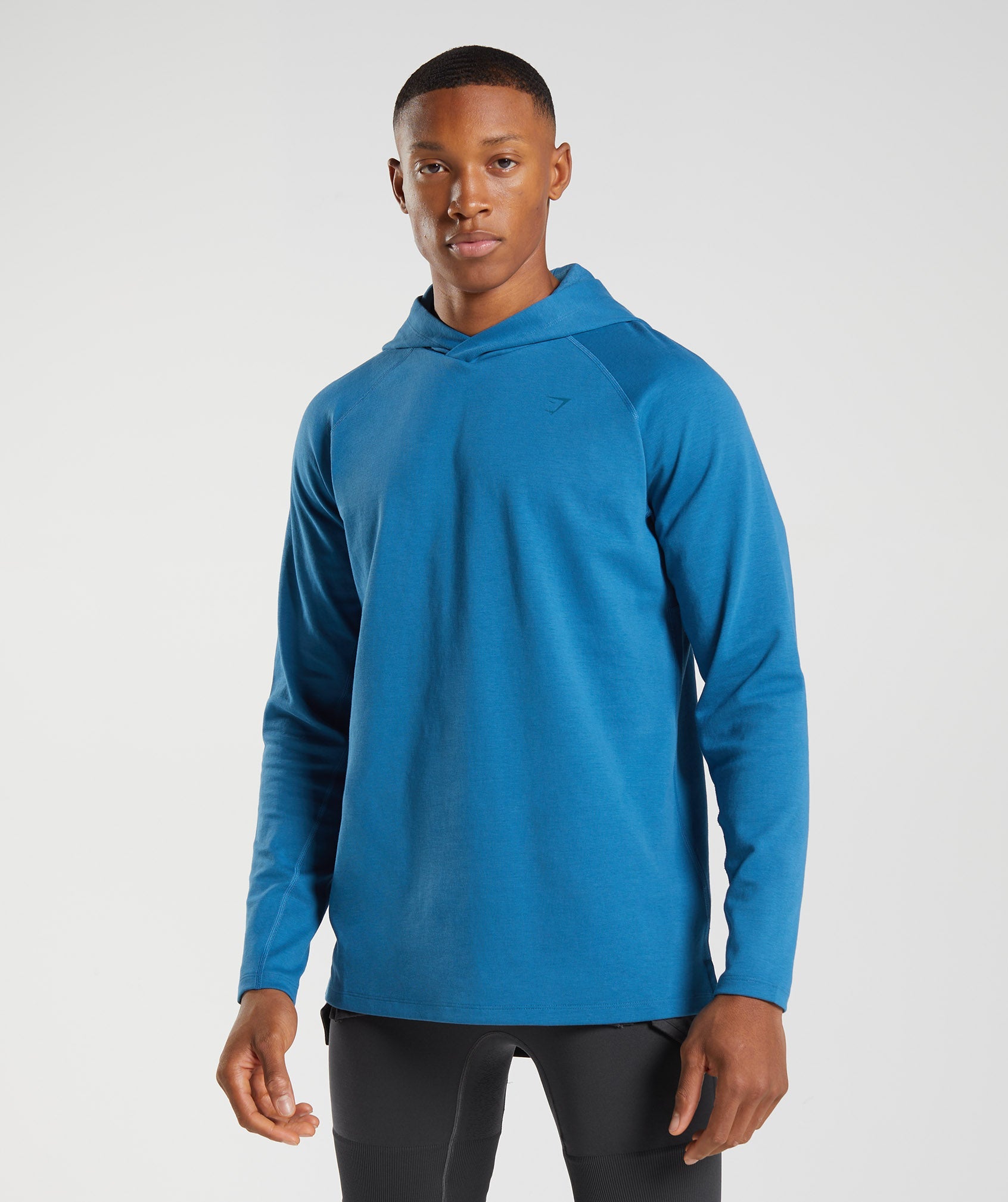 Blue Men\'s Gymshark Studio Hoodie | DUPFJS-029