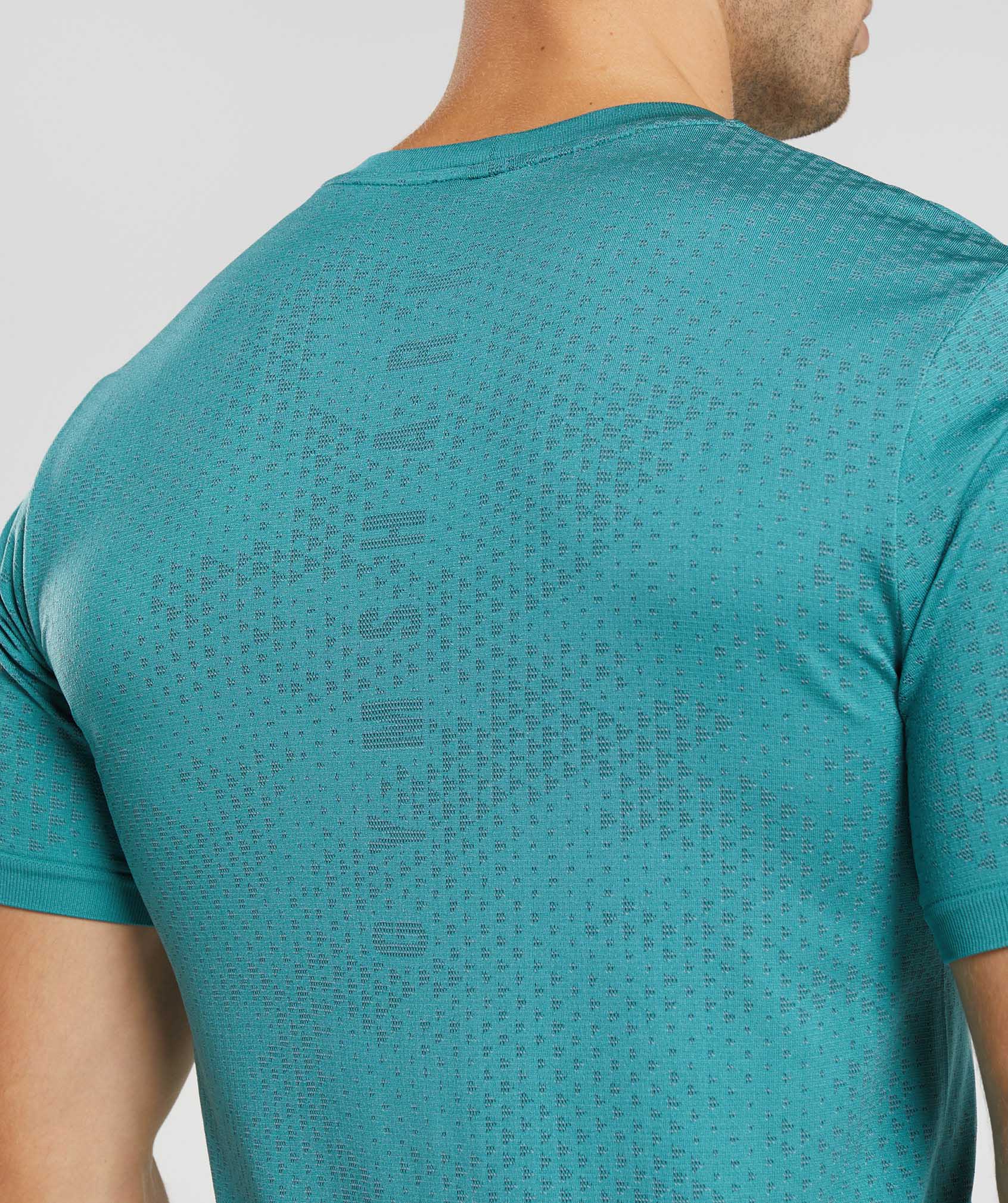 Blue / Turquoise Men's Gymshark Sport Seamless T Shirts | REHXID-170