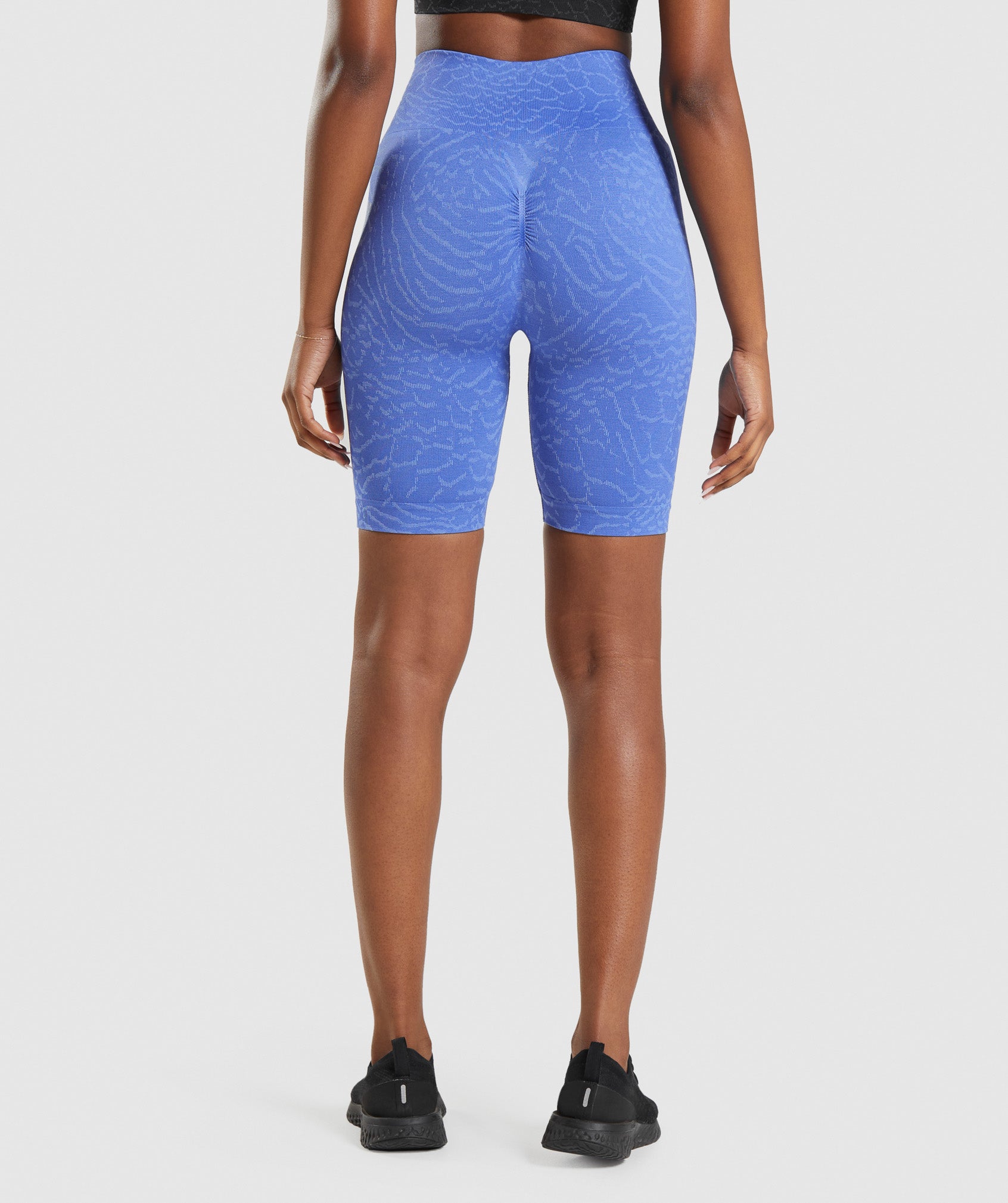 Blue Women's Gymshark Adapt Animal Seamless Cycling Shorts | JGOZMD-035