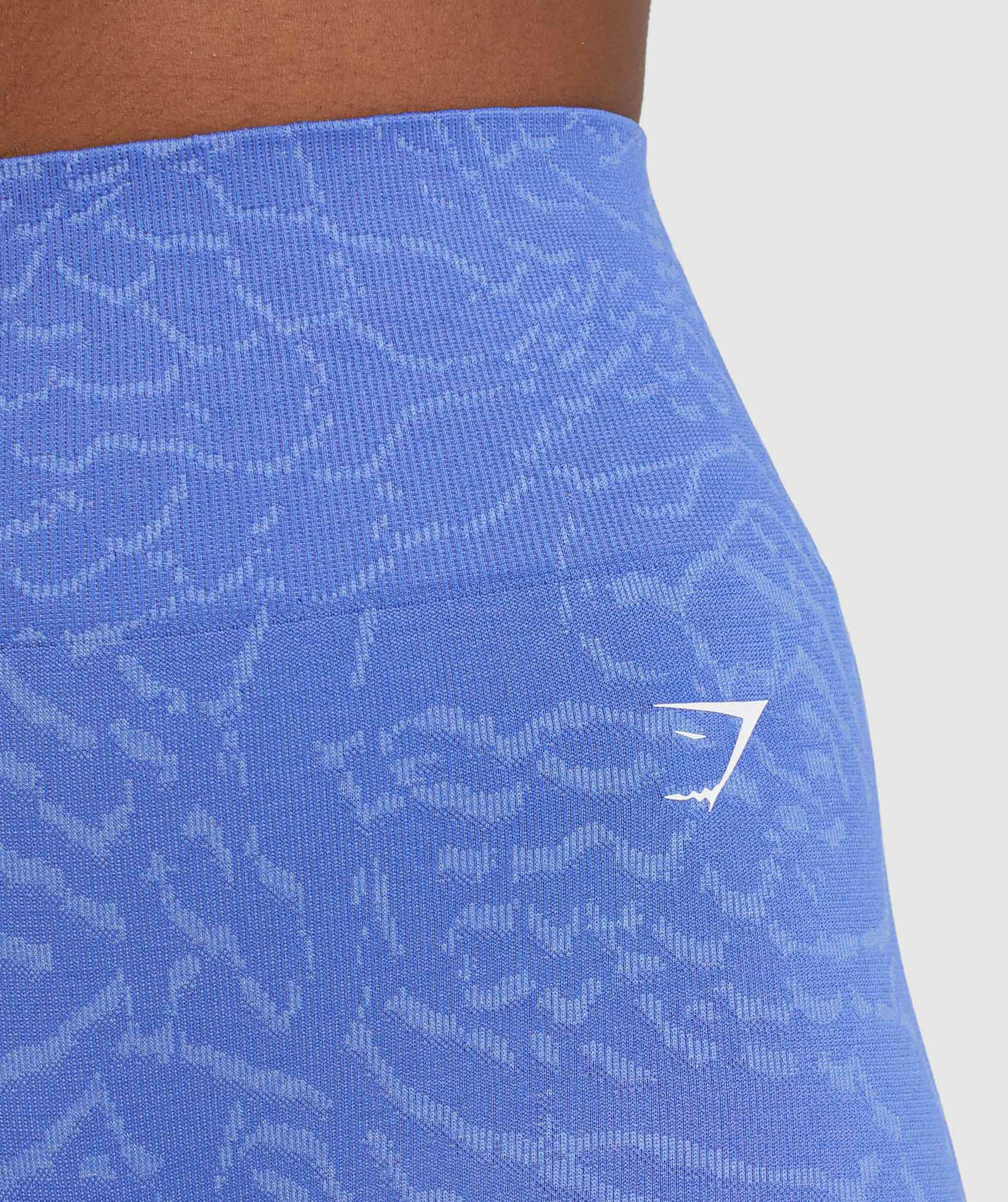 Blue Women's Gymshark Adapt Animal Seamless Cycling Shorts | JGOZMD-035