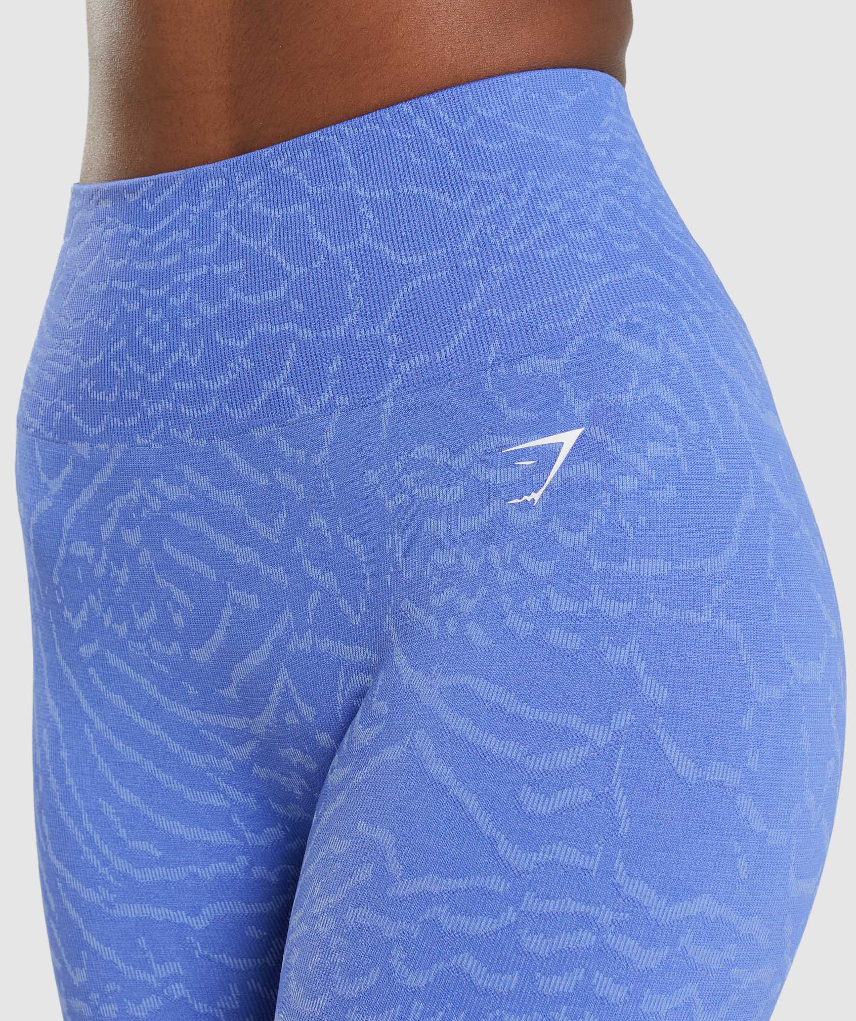 Blue Women's Gymshark Adapt Animal Seamless Leggings | MBFKNC-716