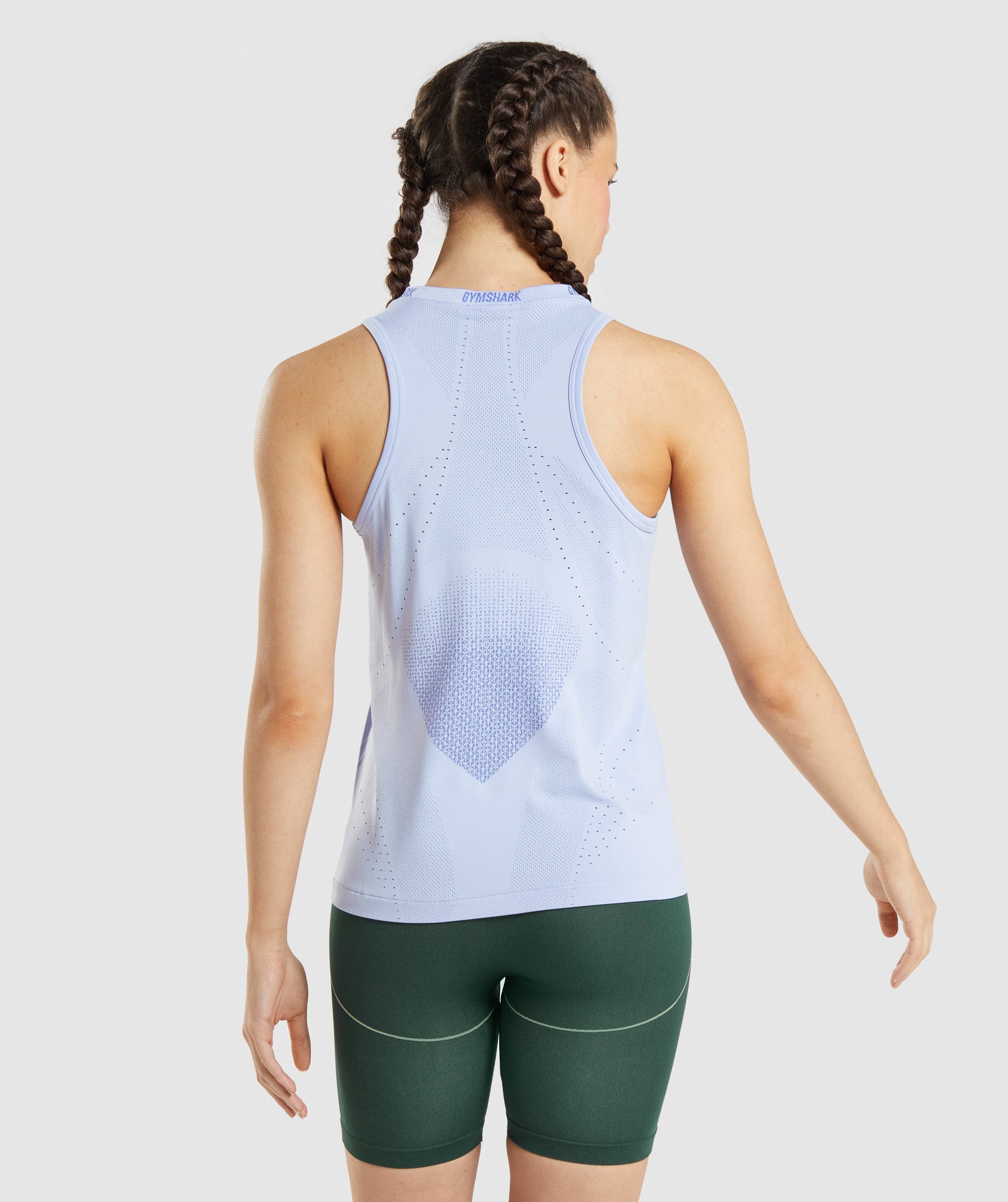 Blue Women's Gymshark Apex Seamless Tanks | YNRADC-095