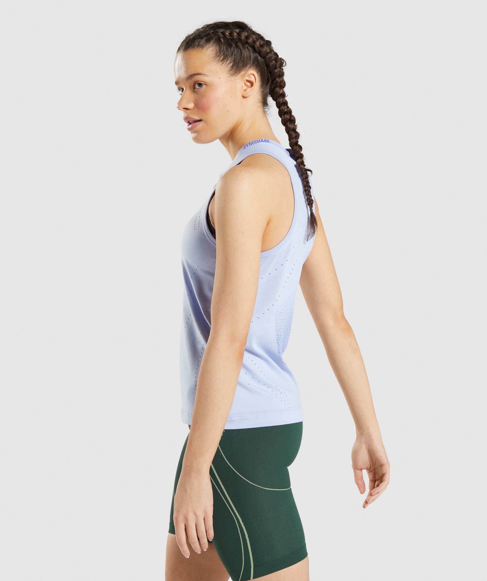 Blue Women's Gymshark Apex Seamless Tanks | YNRADC-095