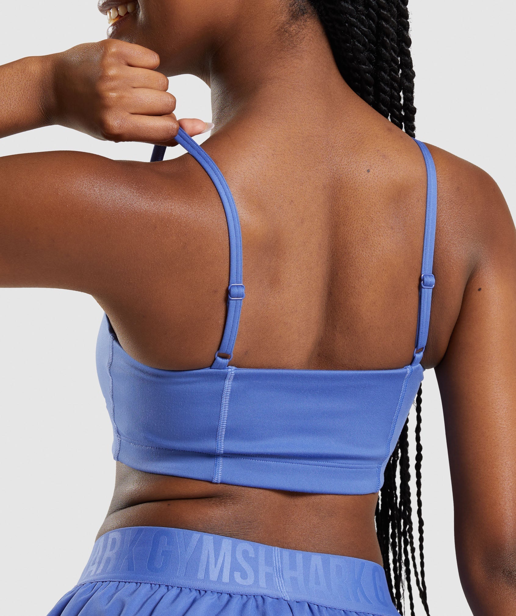 Blue Women's Gymshark Bandeau Sports Bra | DOMUGE-612