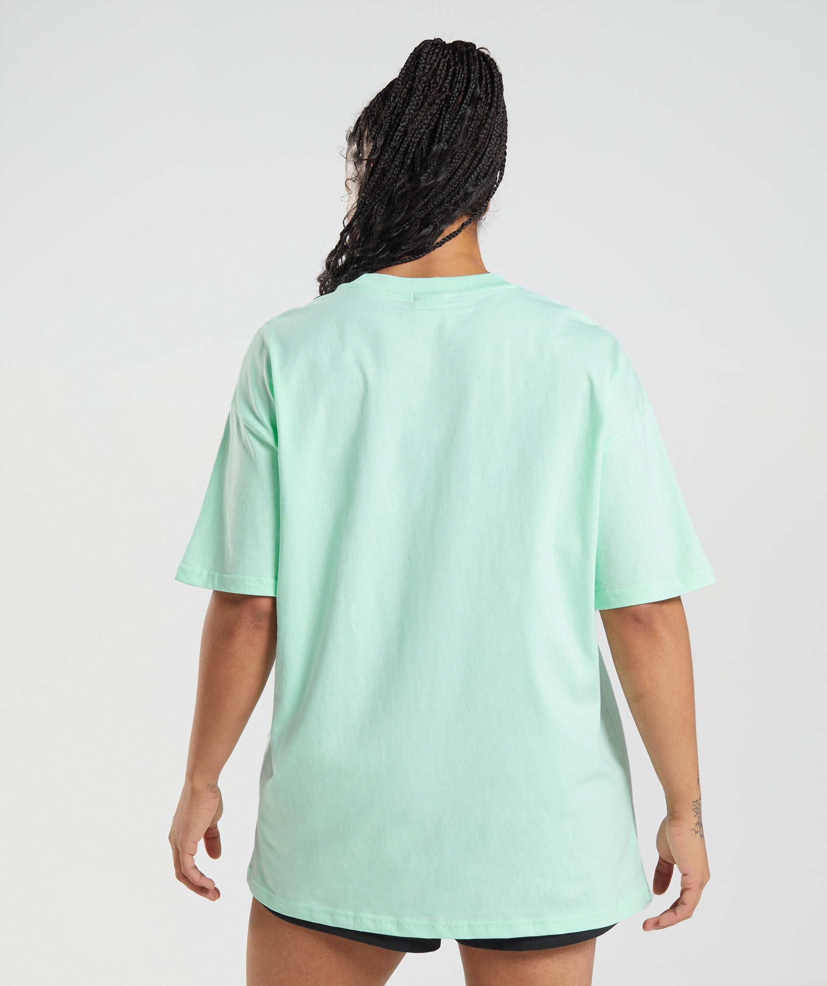 Blue Women's Gymshark Legacy Oversized T Shirts | QZXREL-734