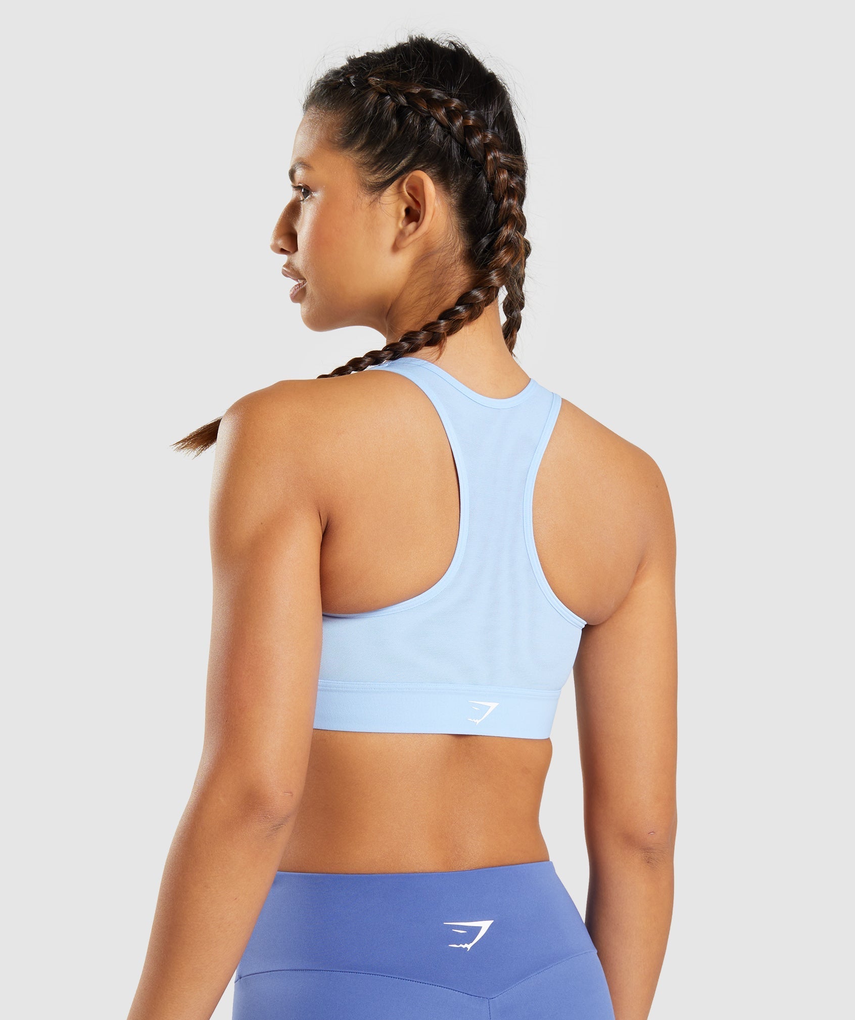 Blue Women's Gymshark Lightweight High Support Sports Bra | GMXDKI-325