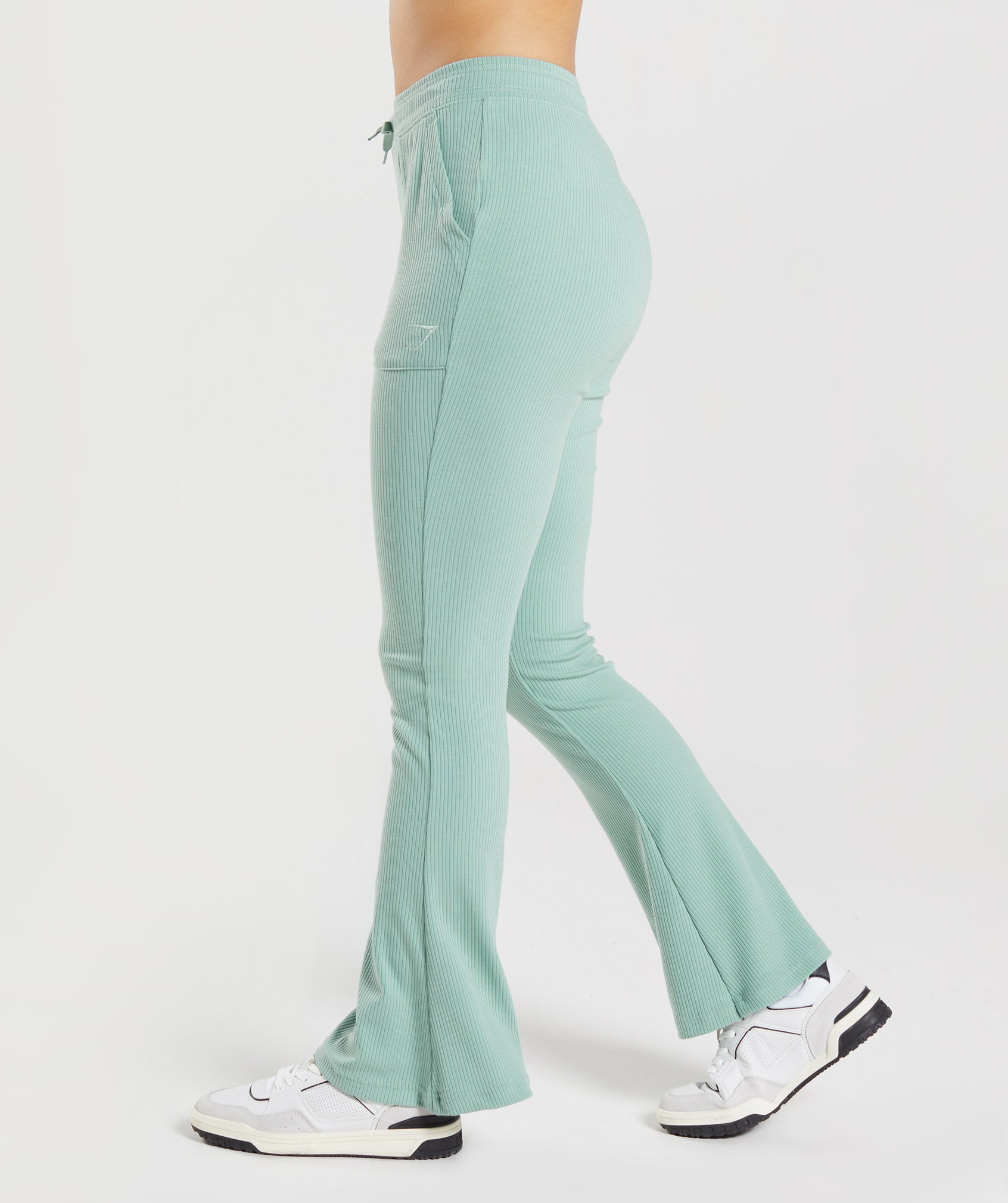 Blue Women's Gymshark Pause Flared Pants | BFESIH-495