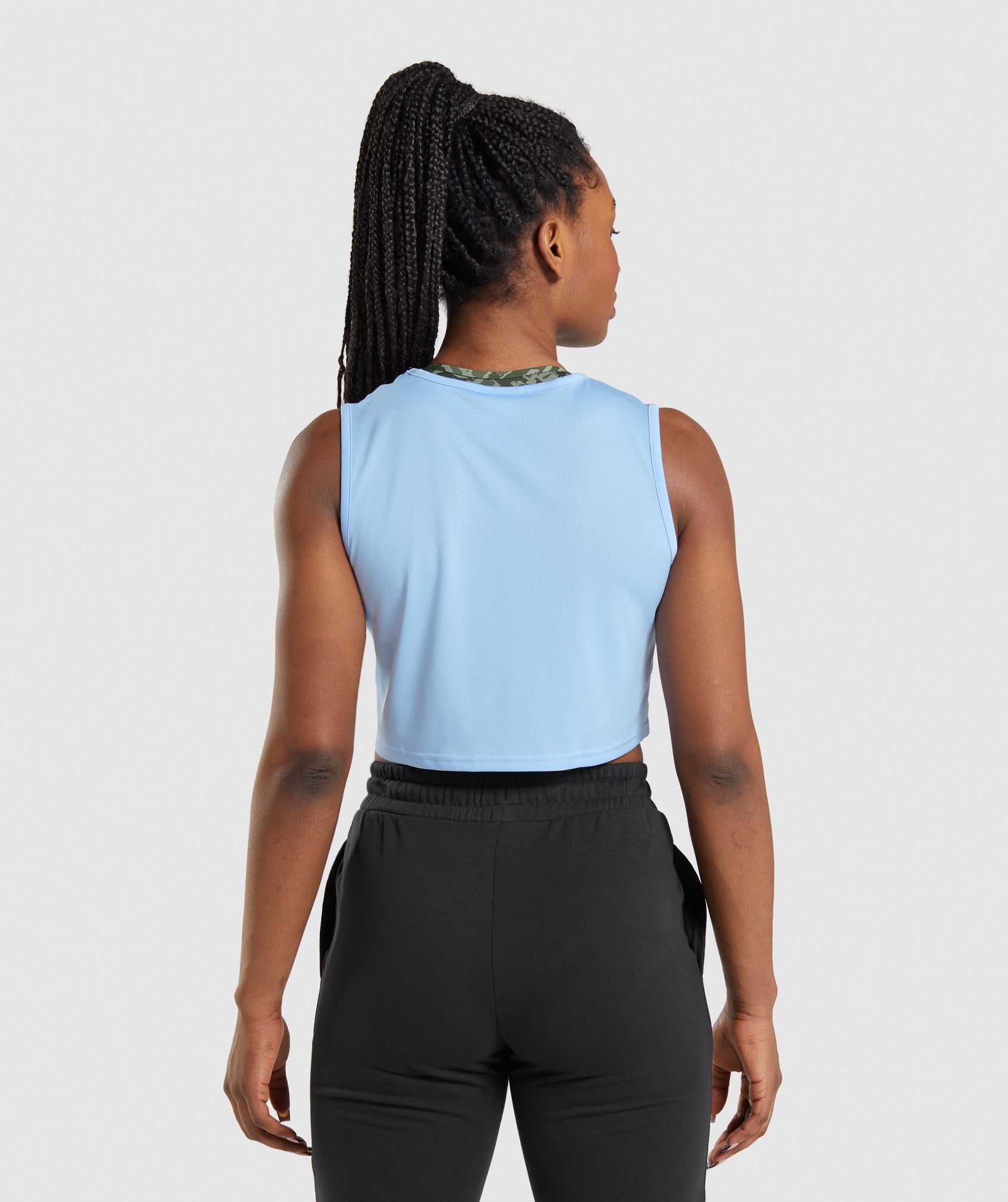 Blue Women's Gymshark Training Crop Tanks | BNOLER-167