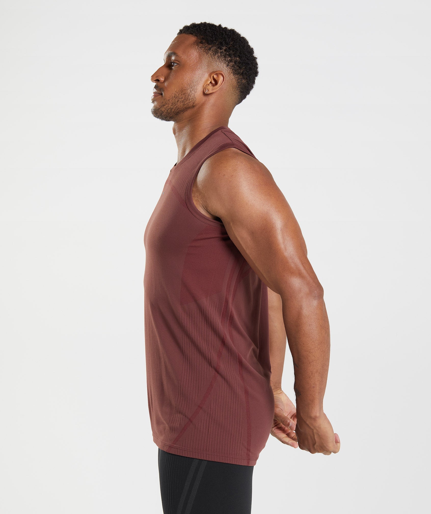 Brown Men's Gymshark 315 Seamless Tanks | XLWTEJ-249