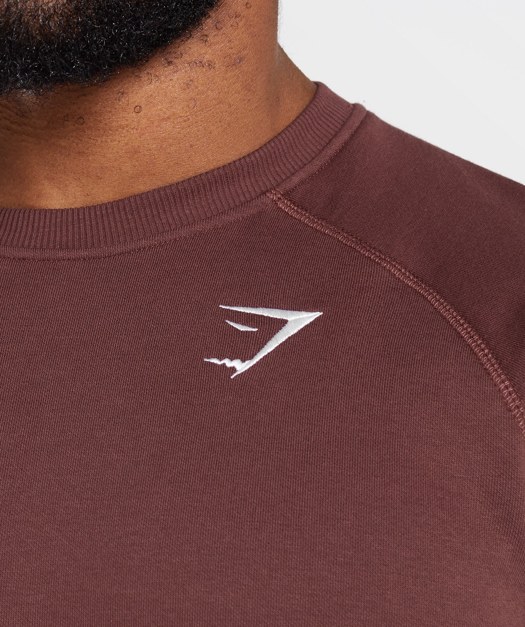 Brown Men's Gymshark Crest Sweatshirts | PRQWMT-563