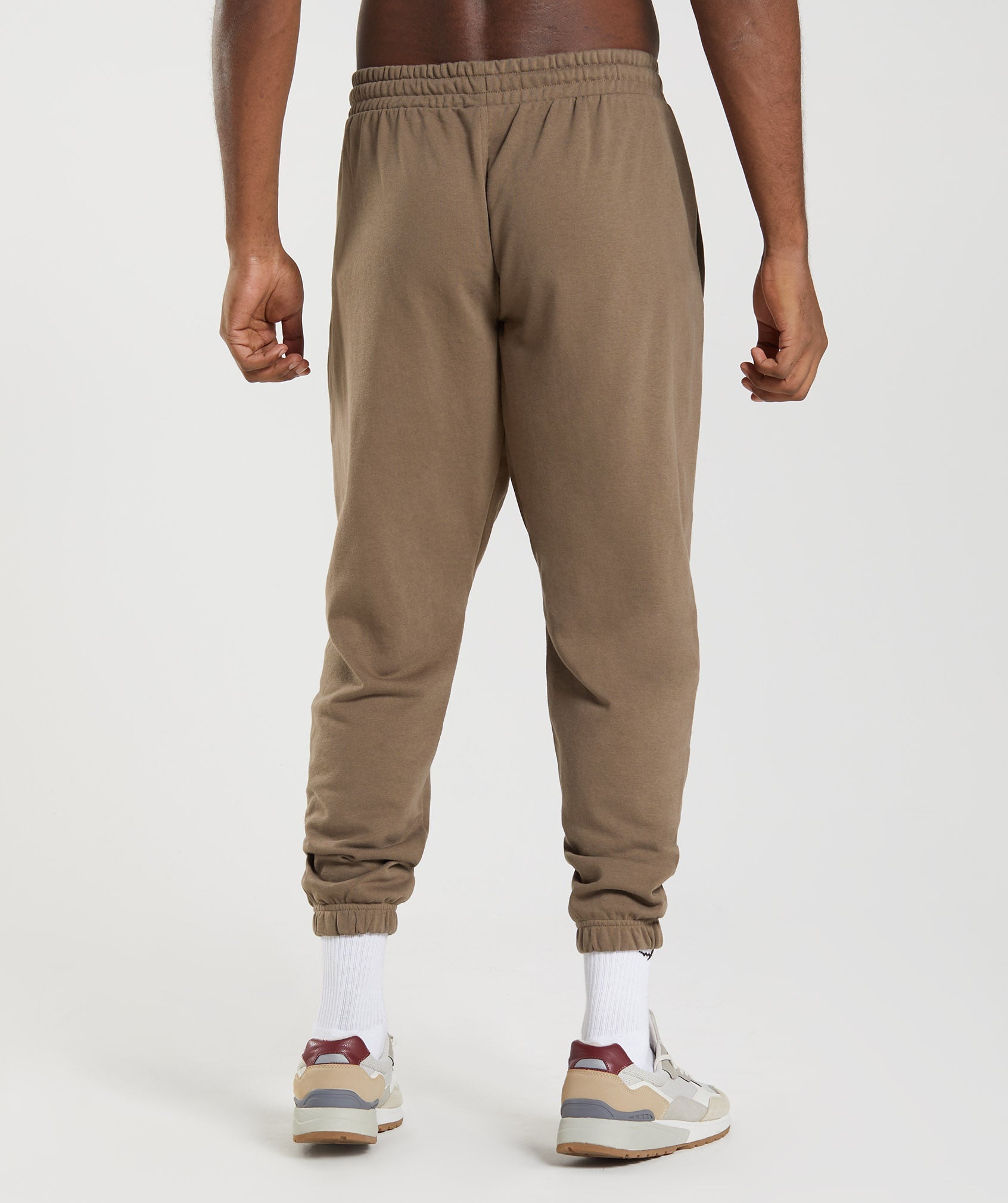 Brown Men's Gymshark Essential Oversized Jogger | BVJIZO-614