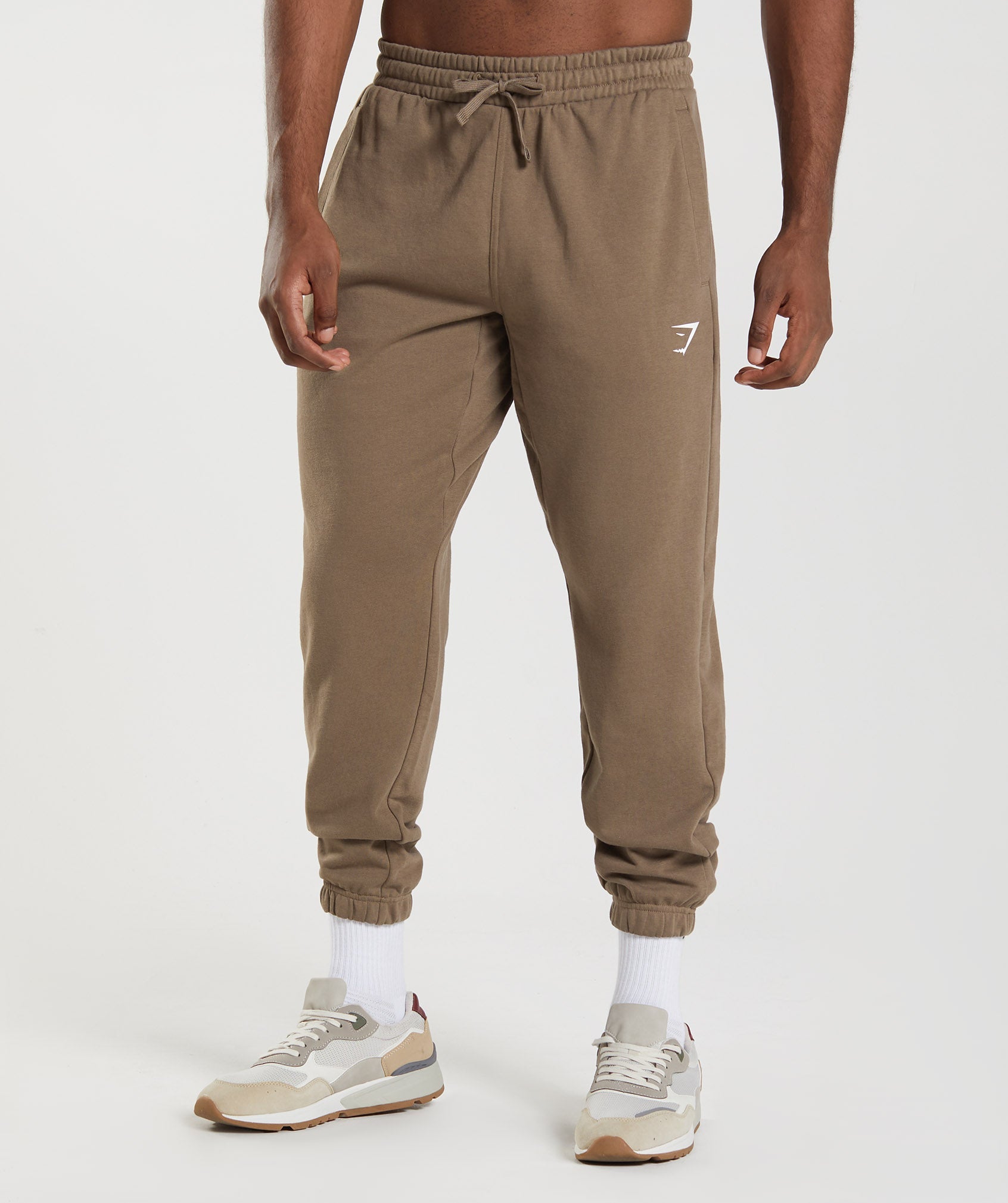 Brown Men\'s Gymshark Essential Oversized Jogger | BVJIZO-614