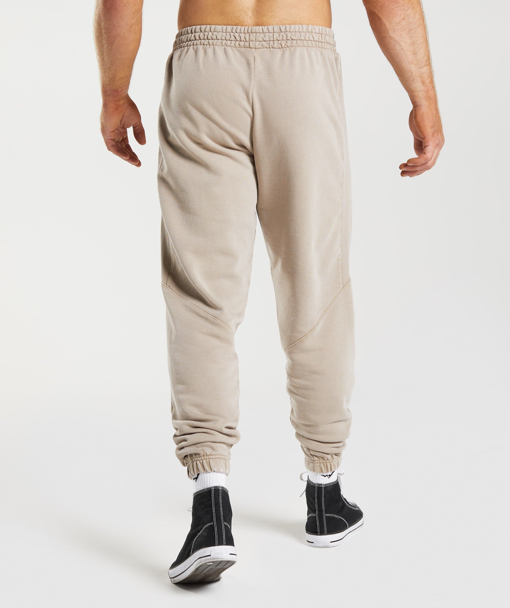 Brown Men's Gymshark Power Washed Jogger | YLJBAQ-513