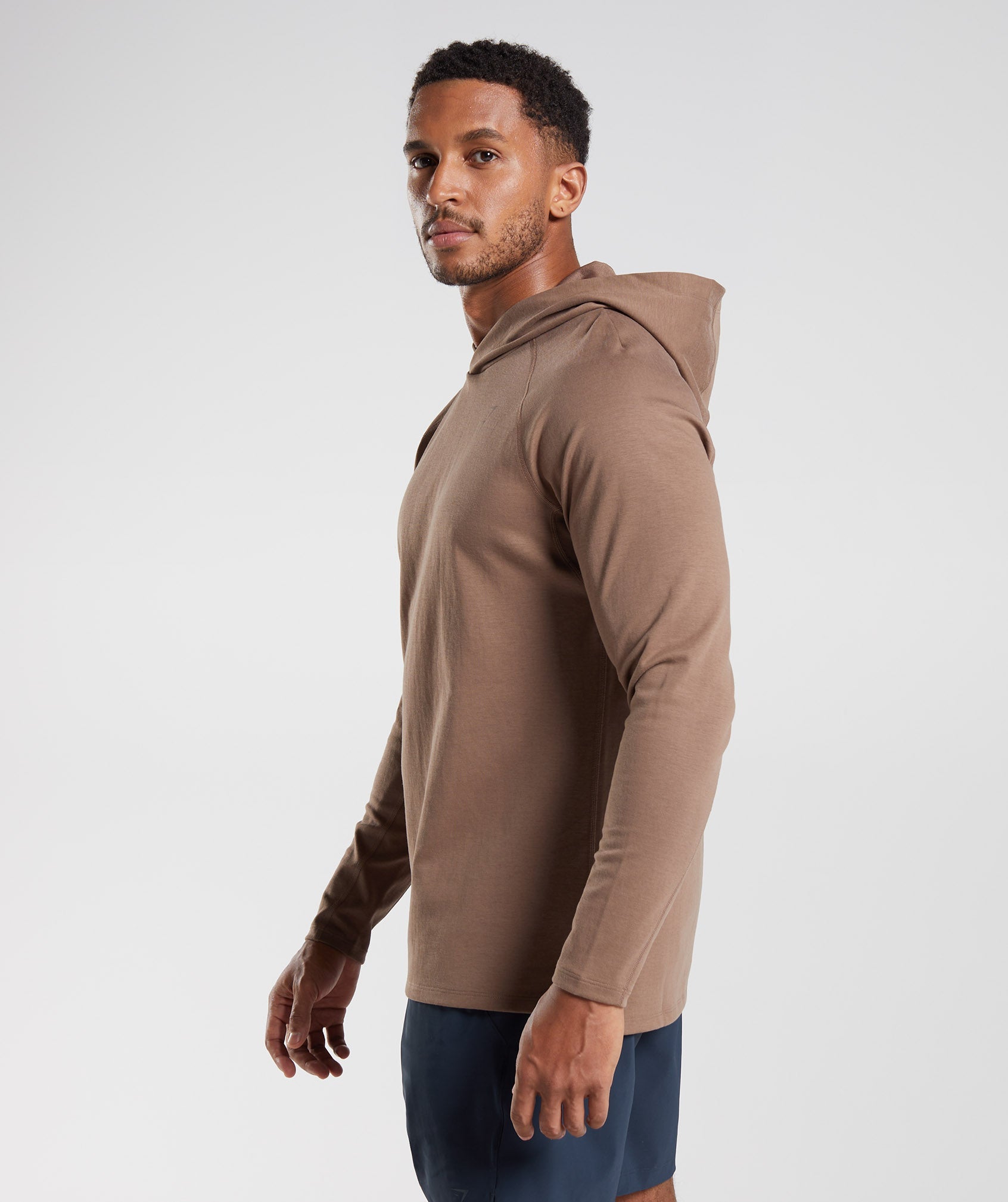 Brown Men's Gymshark Studio Hoodie | SNCVTA-497