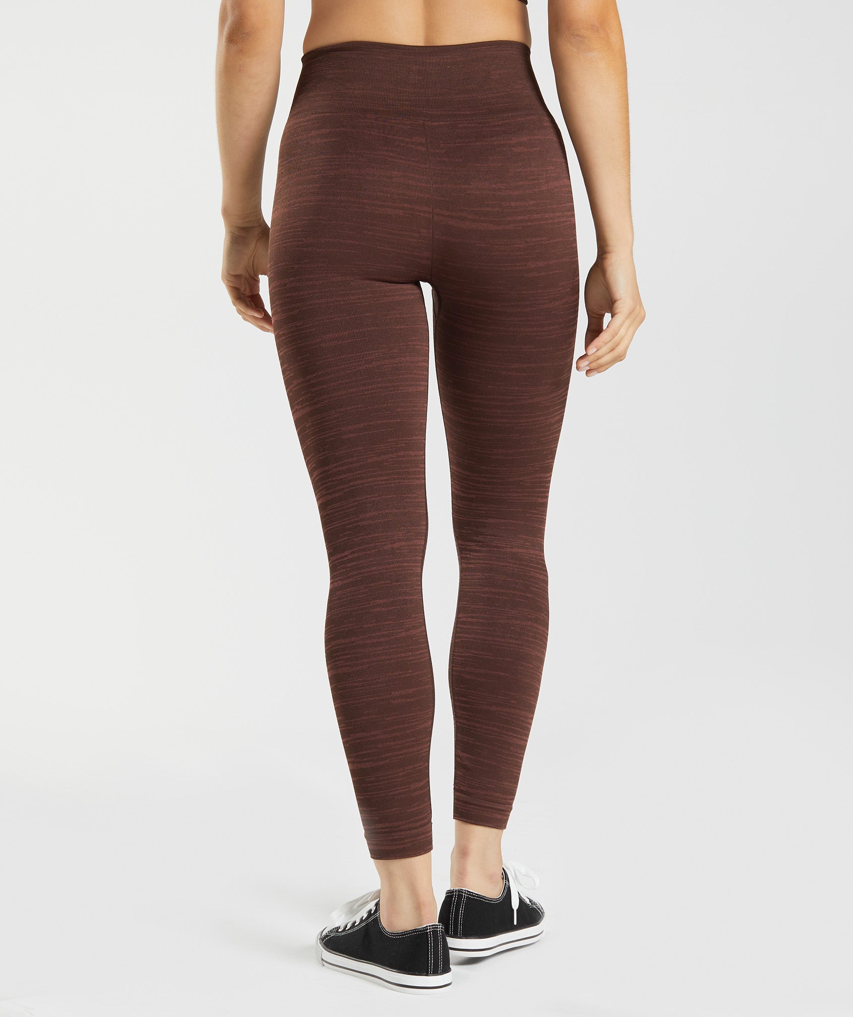 Brown Women's Gymshark Adapt Marl Seamless Leggings | BIGFNX-908