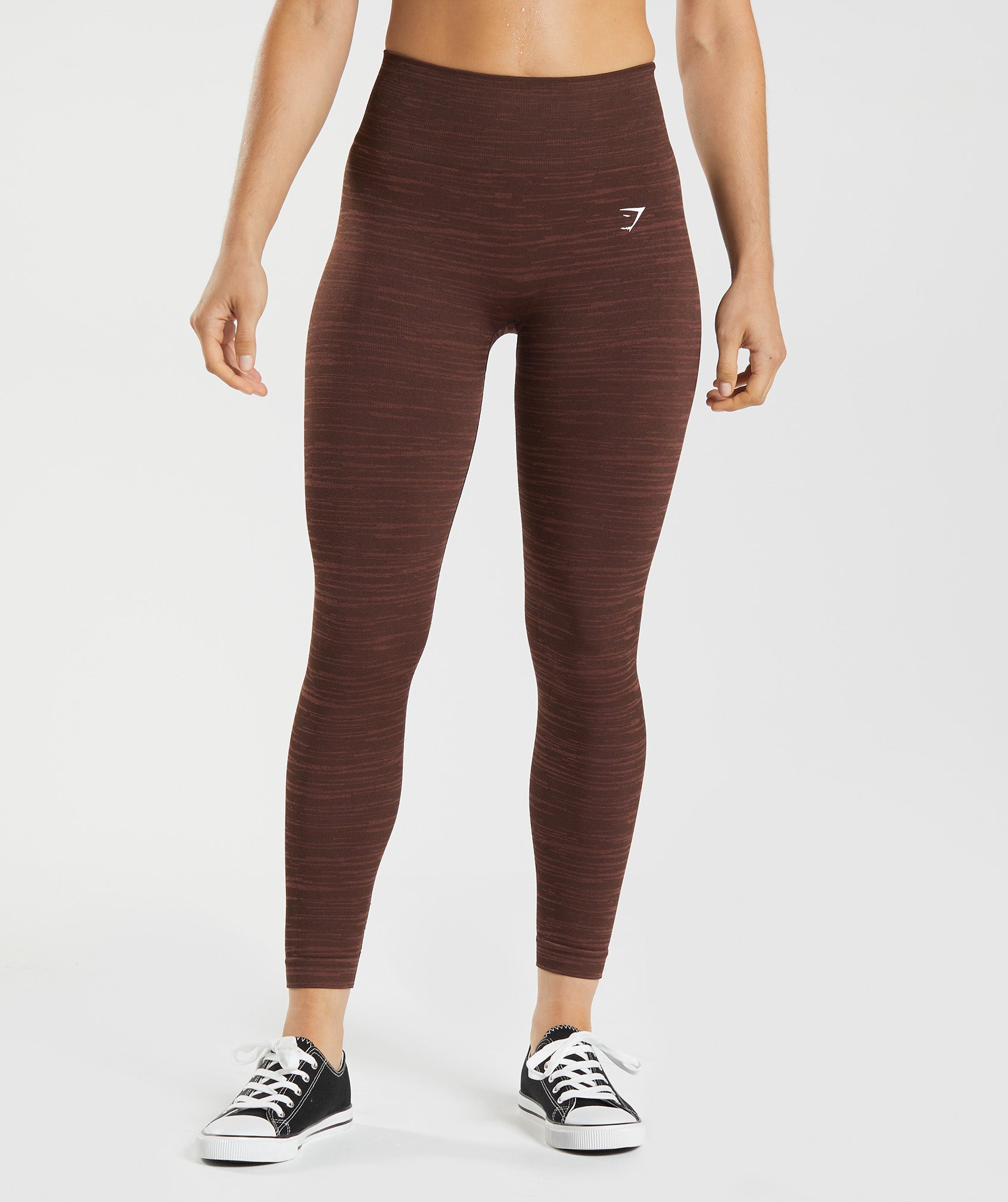 Brown Women\'s Gymshark Adapt Marl Seamless Leggings | BIGFNX-908