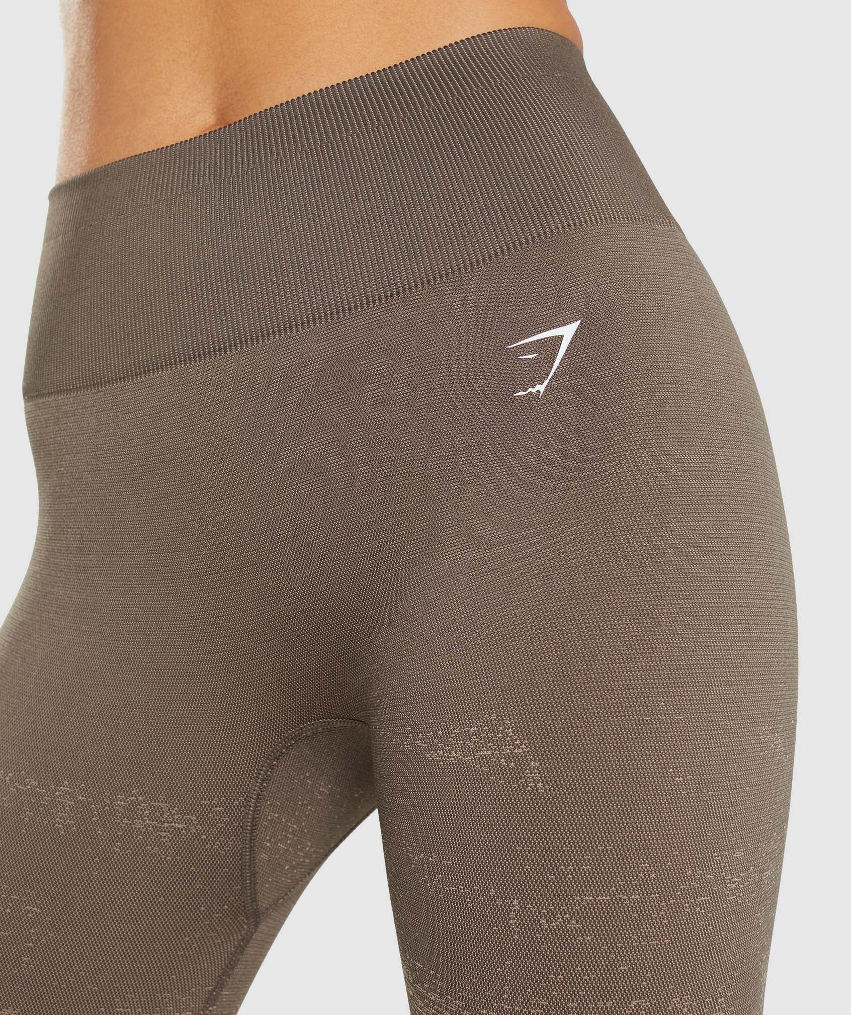 Brown Women's Gymshark Adapt Ombre Seamless Leggings | HBLQXO-312