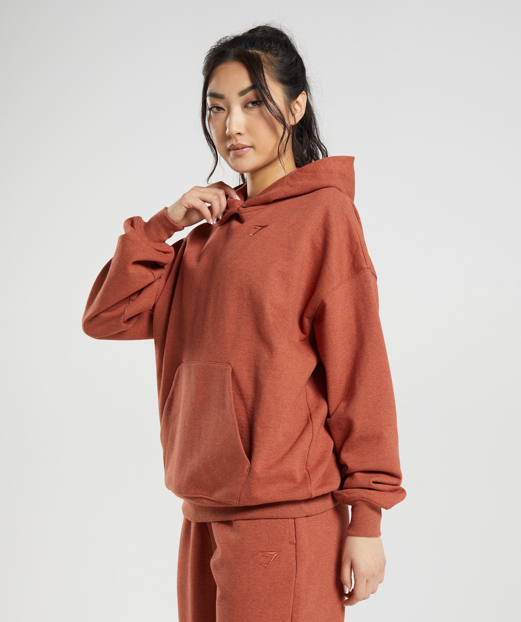 Brown Women's Gymshark Rest Day Sweats Hoodie | JROCWS-763