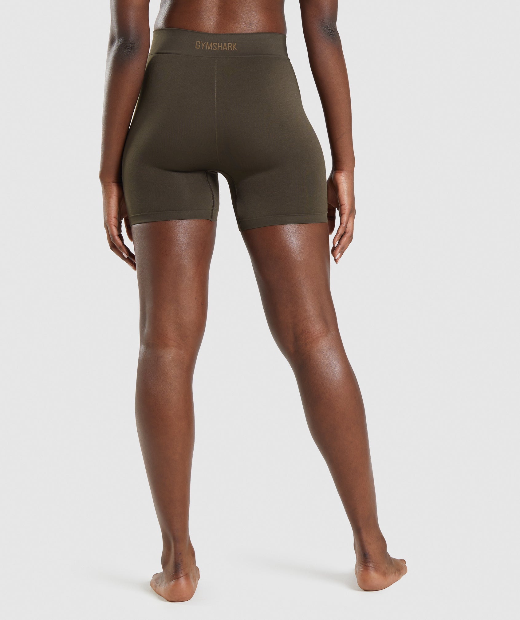 Brown Women's Gymshark Seamless Boxers Underwear | BNGLZX-875