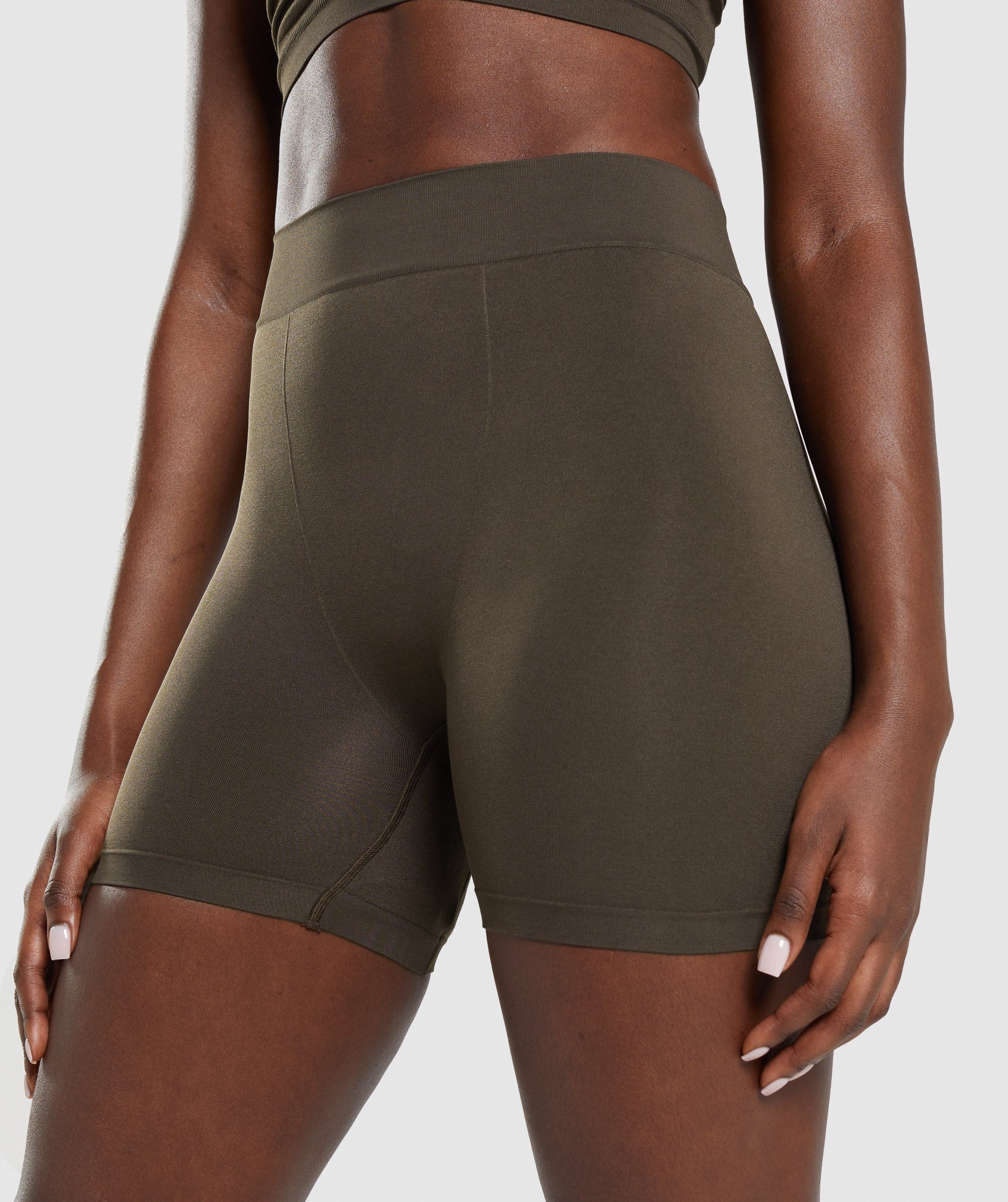 Brown Women's Gymshark Seamless Boxers Underwear | BNGLZX-875