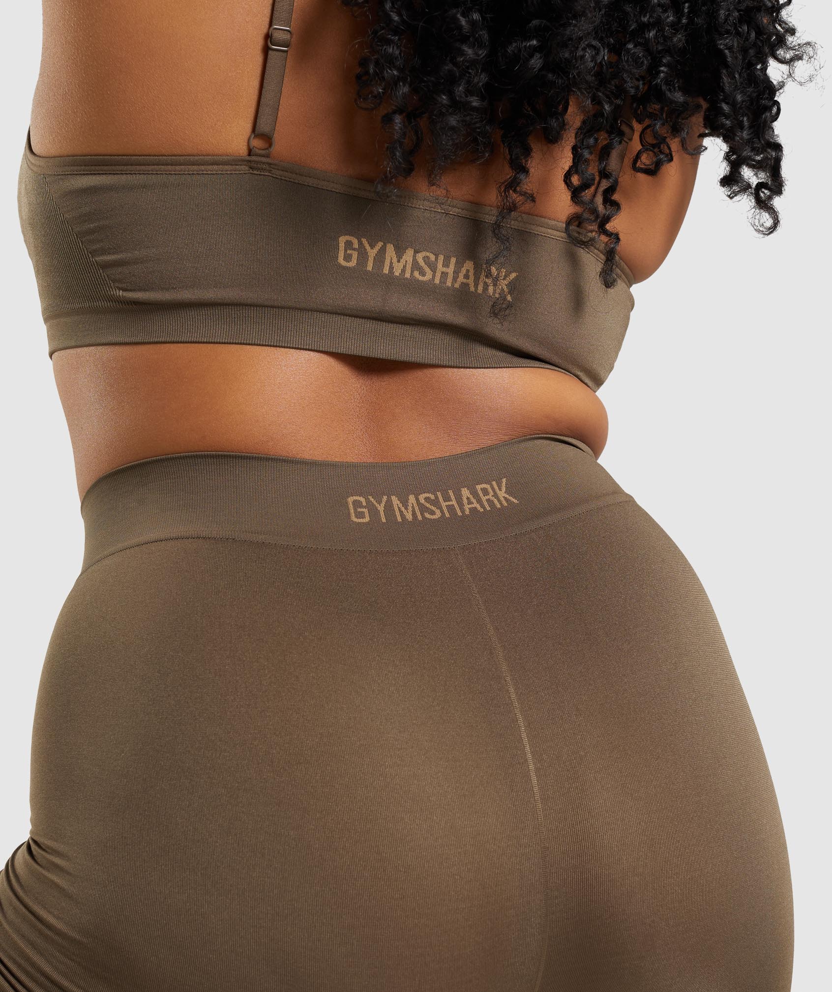 Brown Women's Gymshark Seamless Boxers Underwear | LIZFYR-810