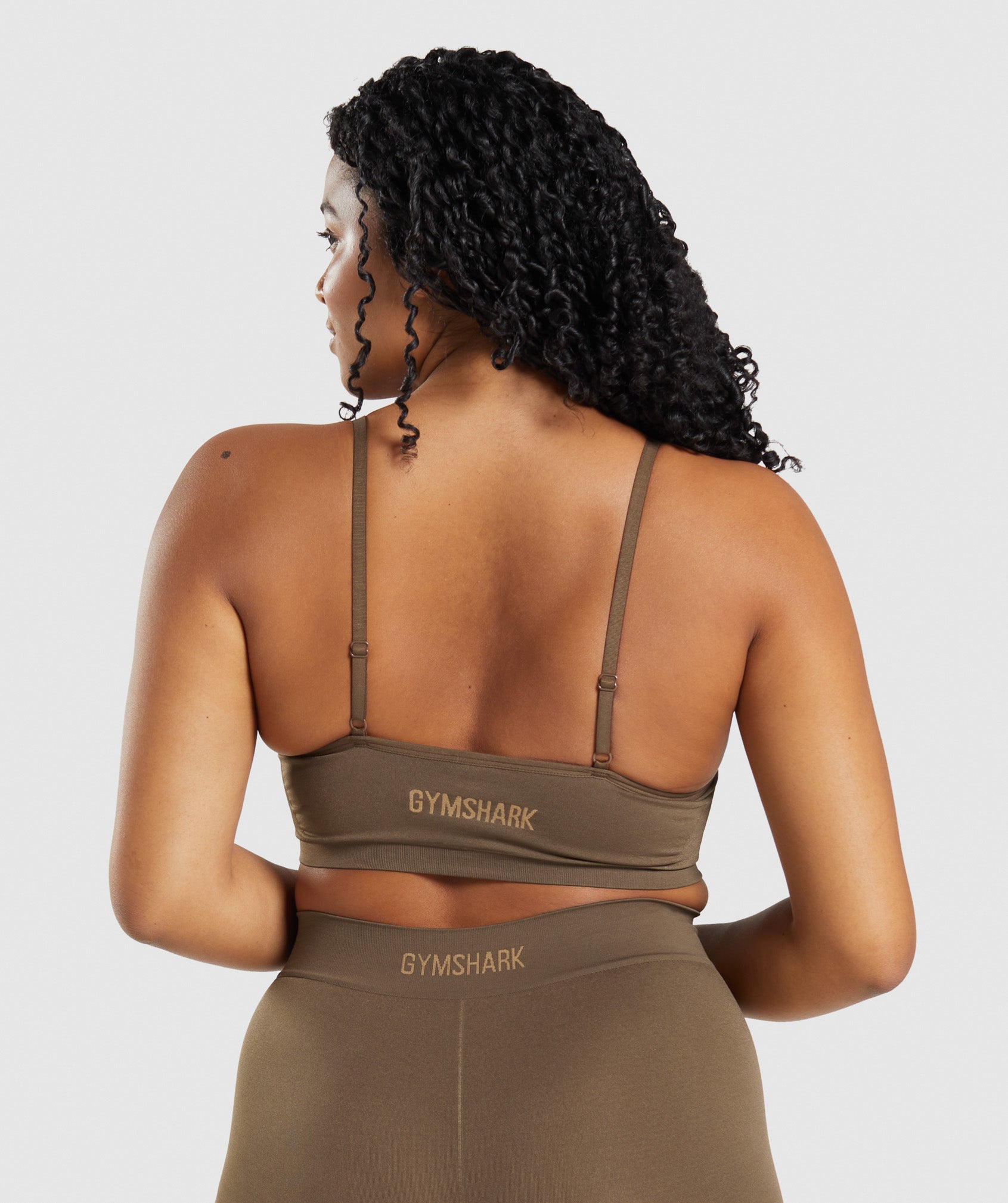 Brown Women's Gymshark Seamless Scoop Neck Underwear | GEBNXQ-436