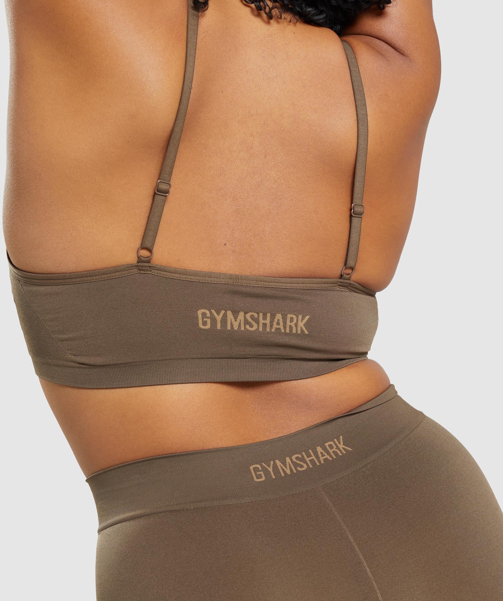 Brown Women's Gymshark Seamless Scoop Neck Underwear | GEBNXQ-436