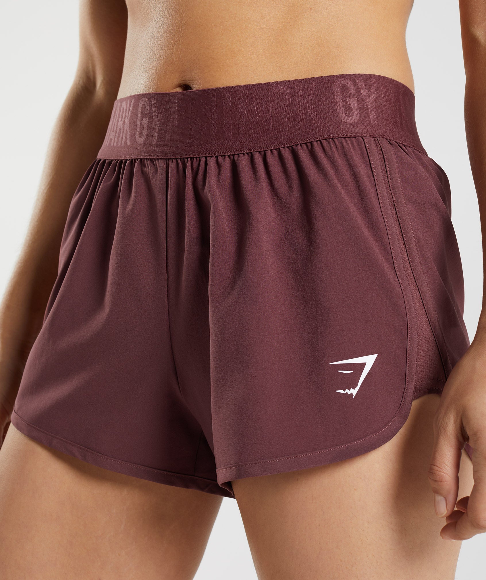 Brown Women's Gymshark Training Loose Fit Shorts | QBDMJR-824